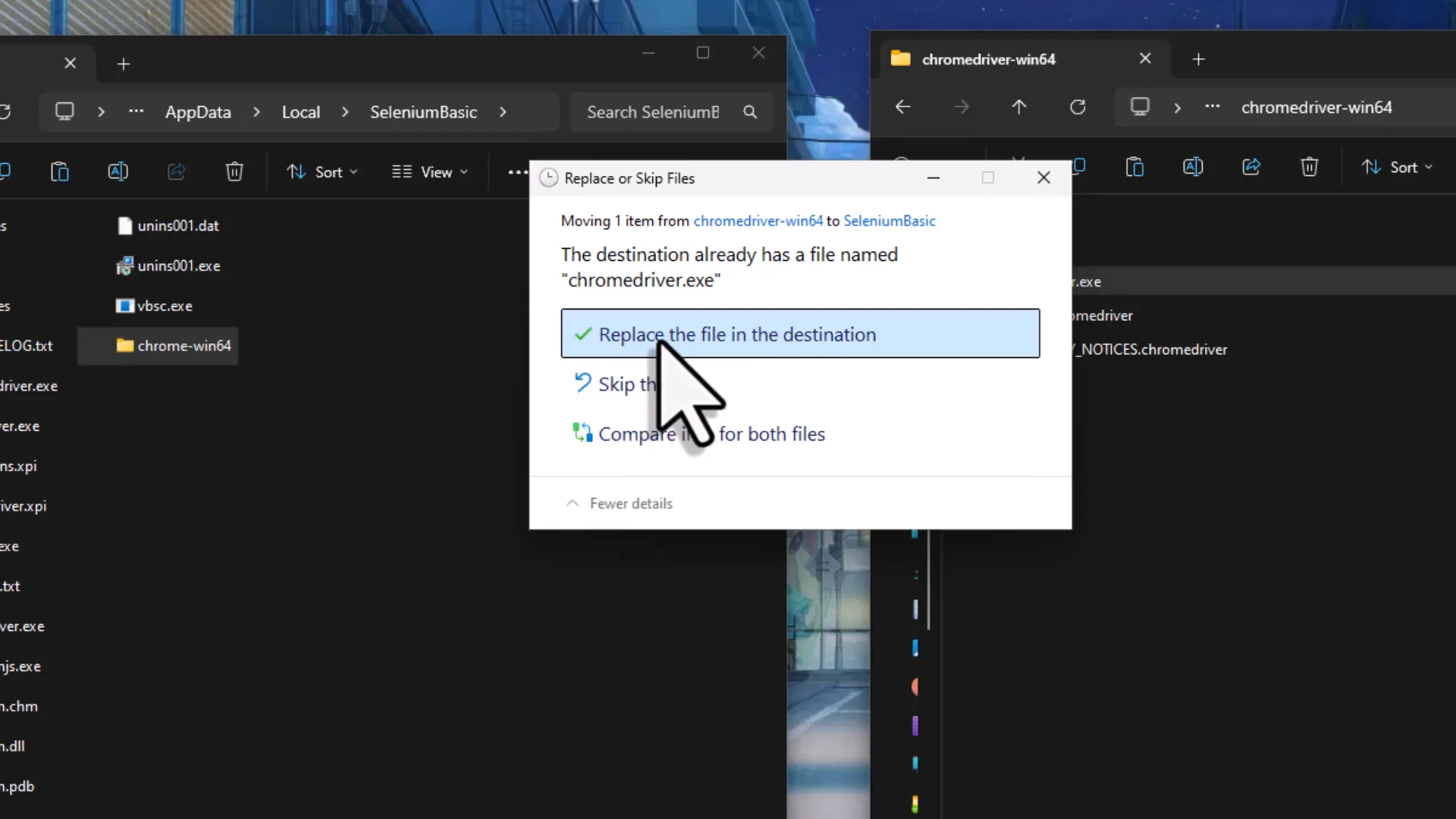 Installing Chrome Driver