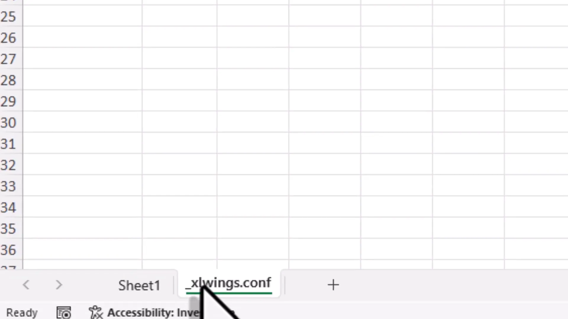 Checking Python interpreter settings in Excel