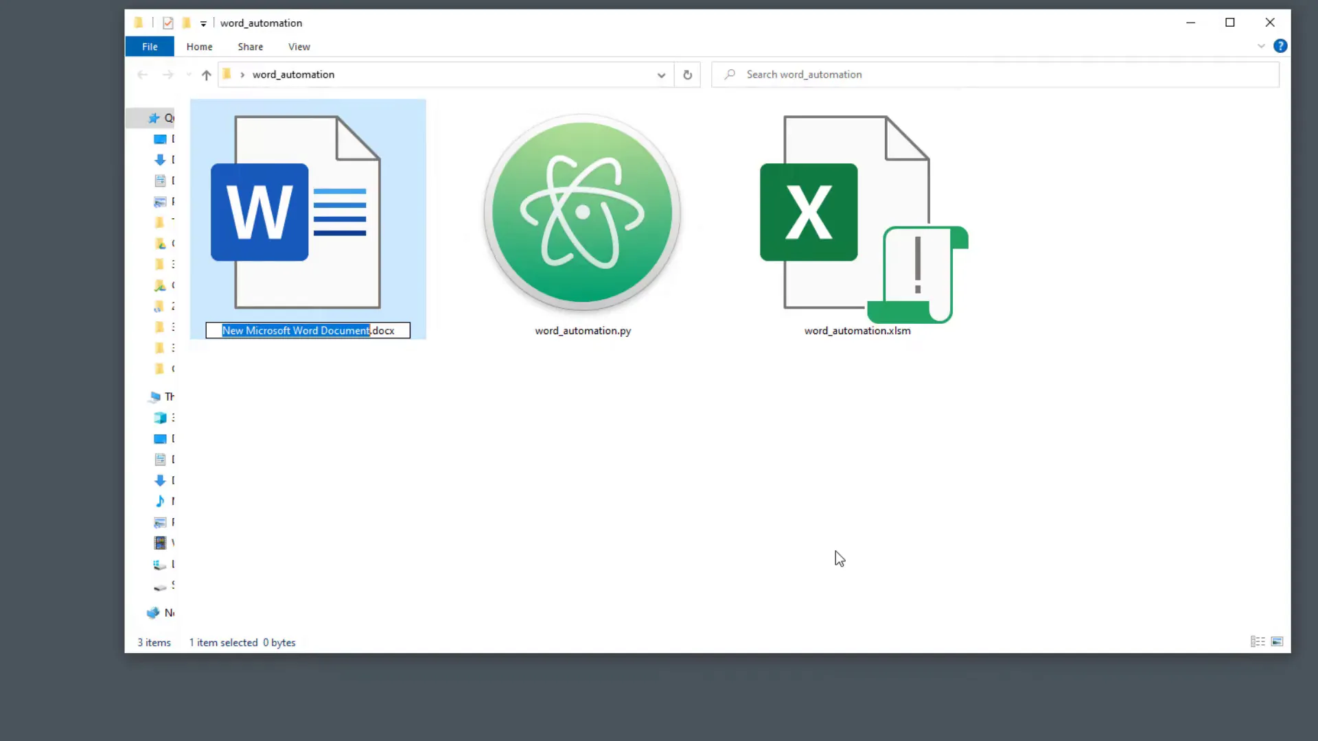 Creating placeholders in Word template