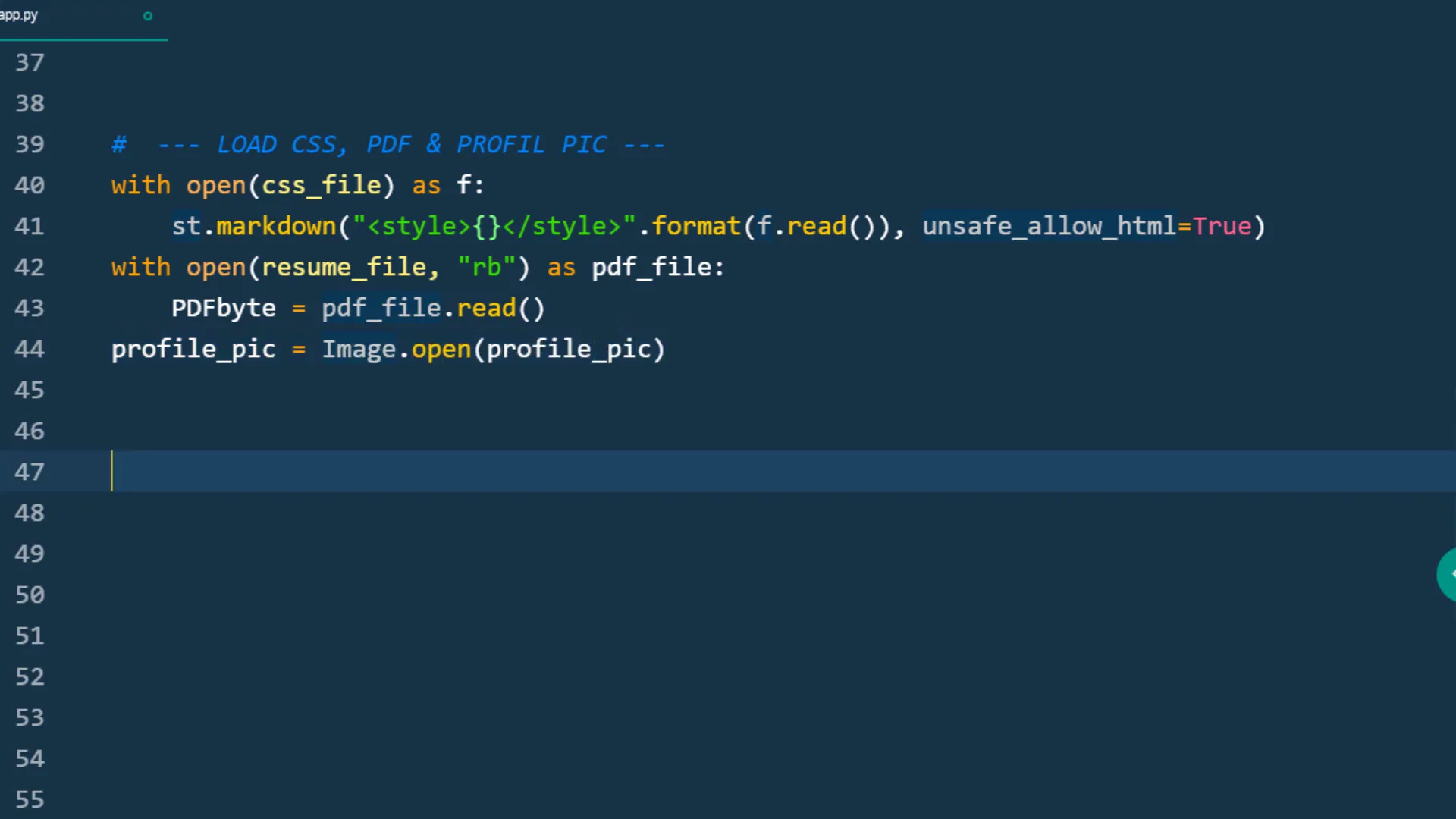 Creating the hero section