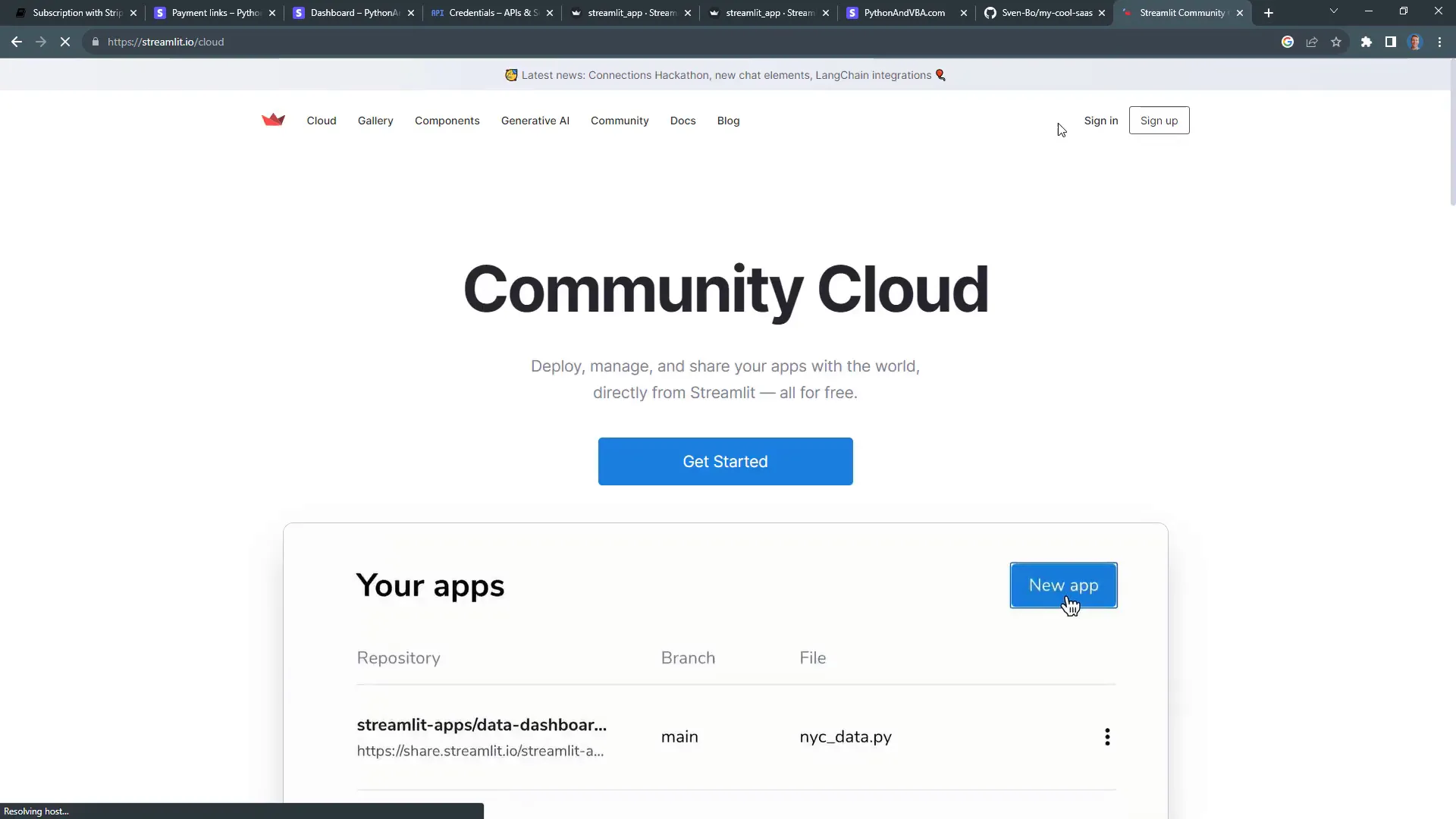 Deploying to Streamlit Community Cloud