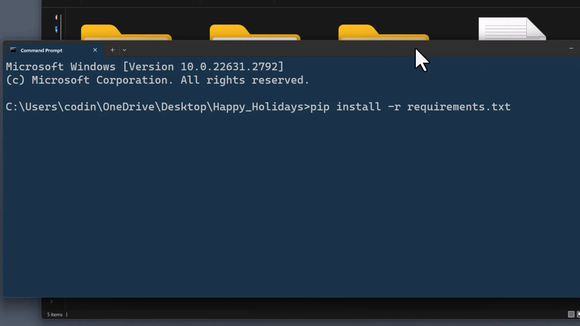 Installing required packages