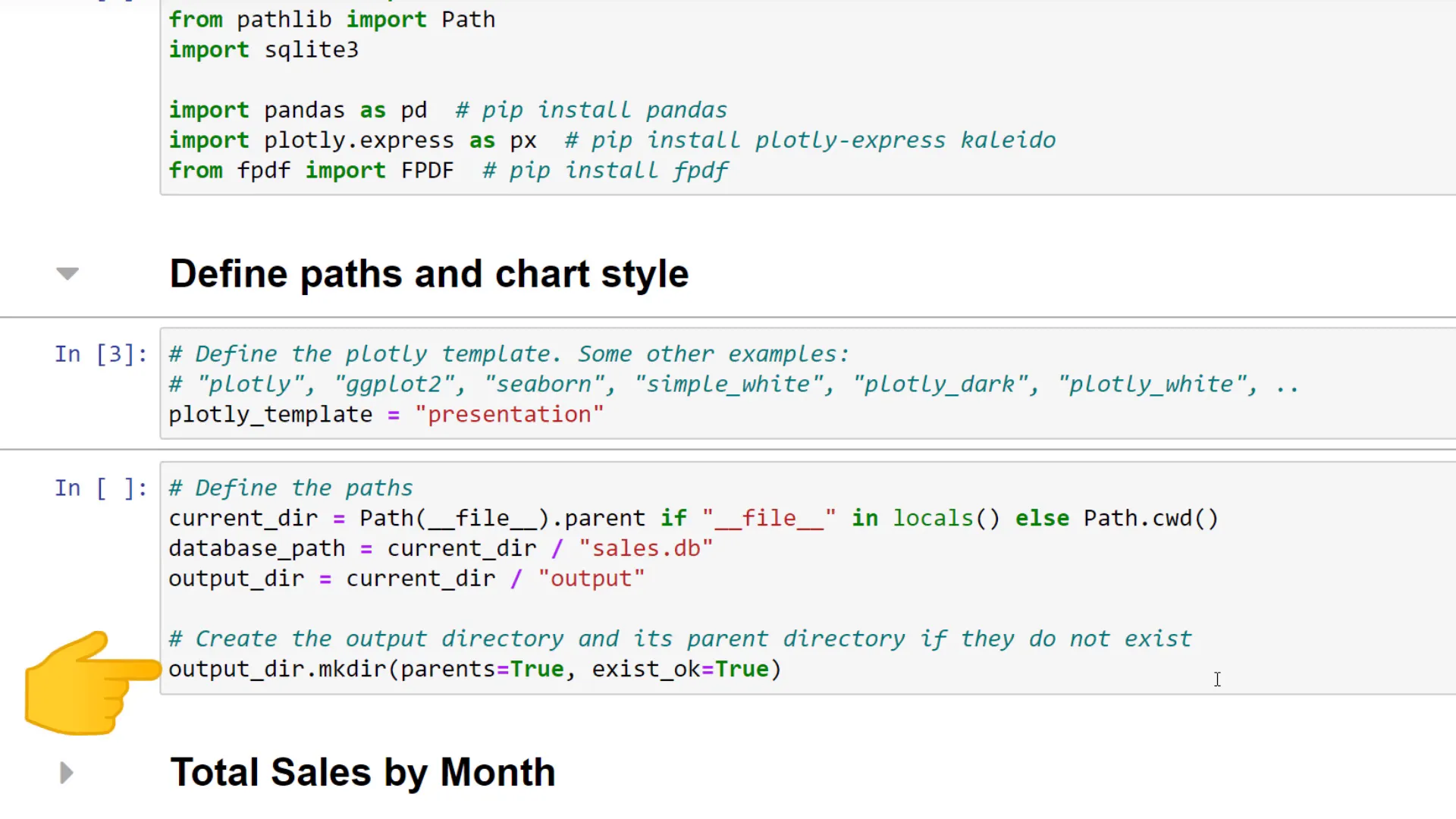 Output directory creation