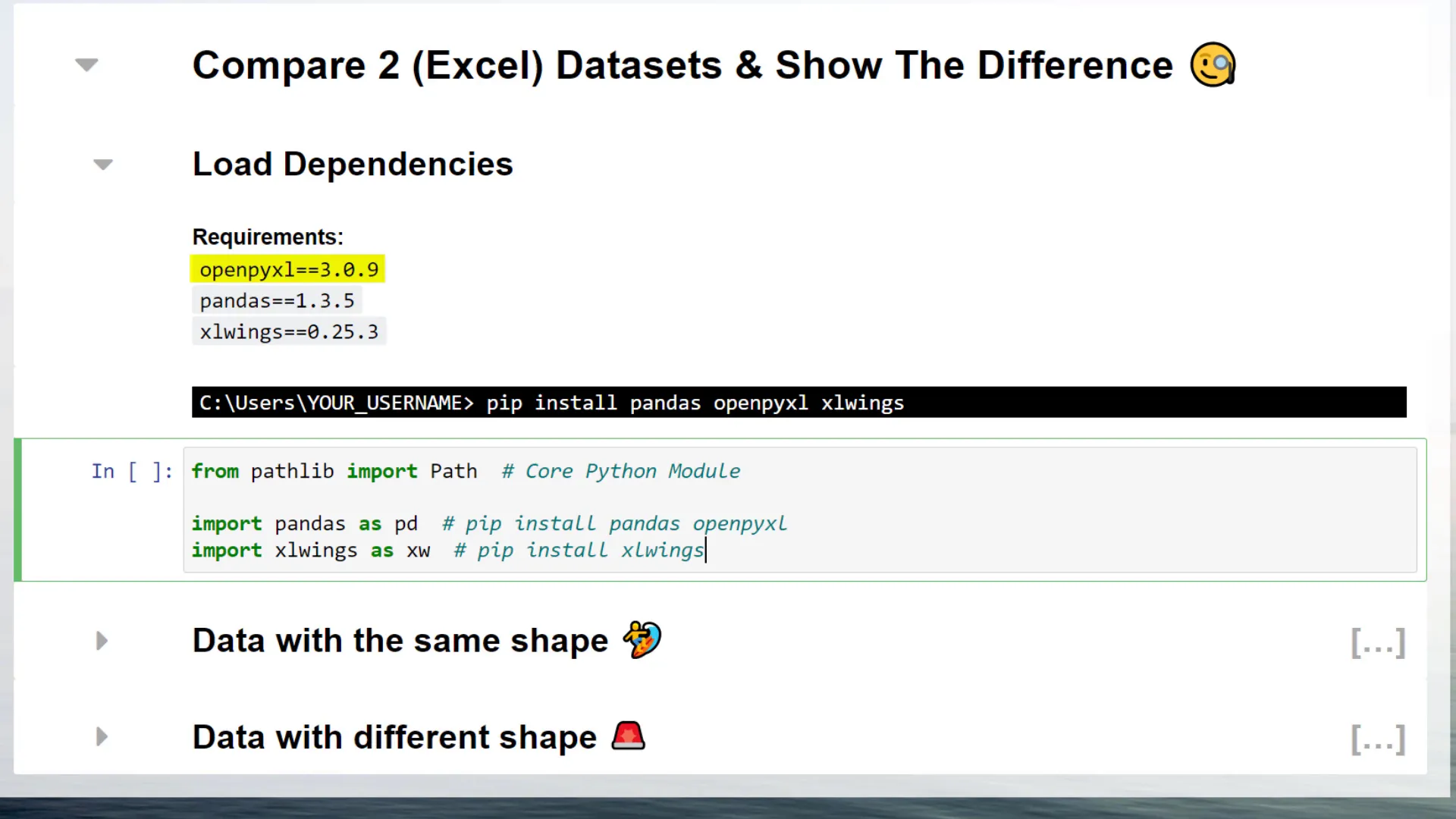 Installing dependencies