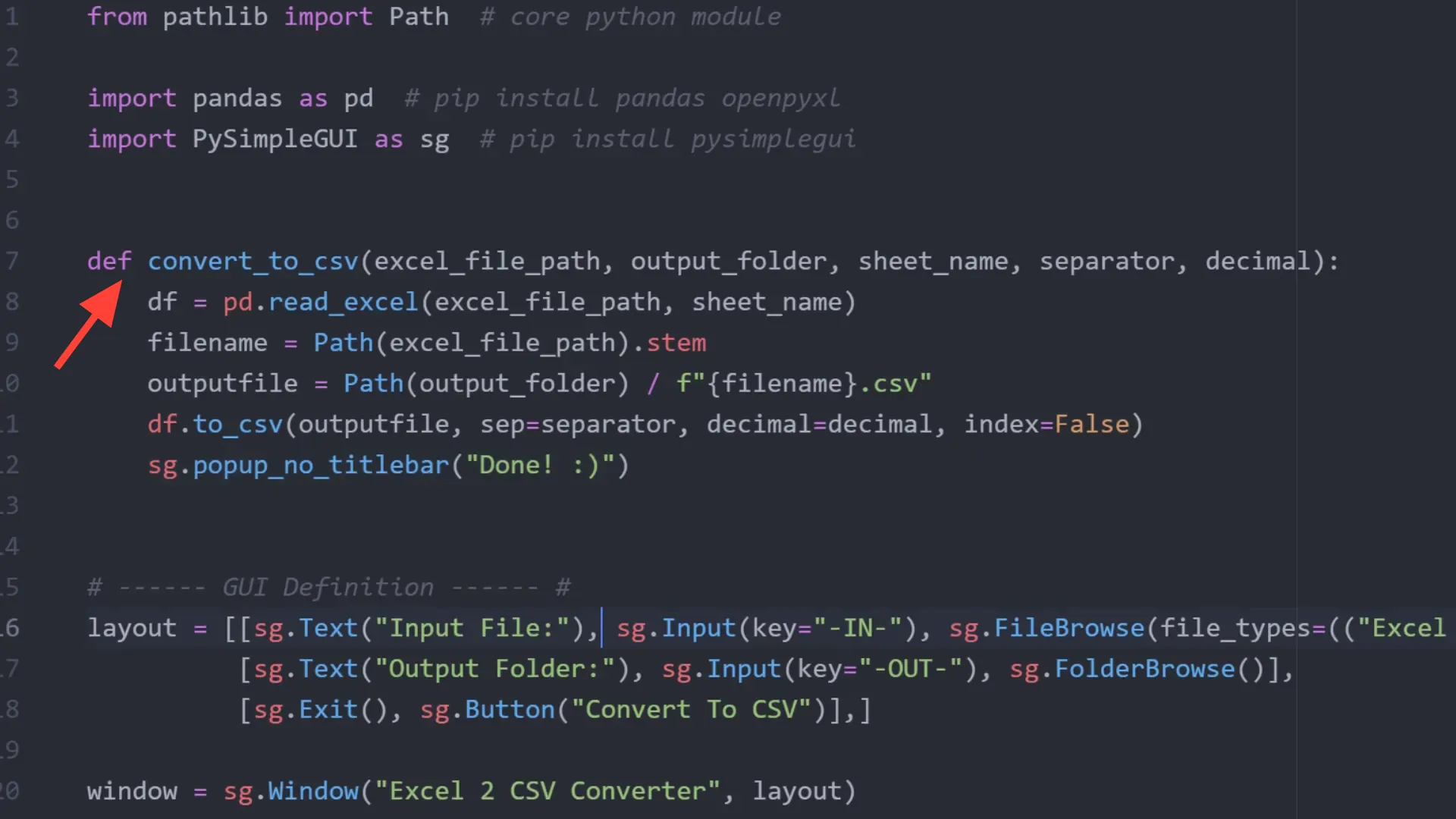 Converting Excel to CSV