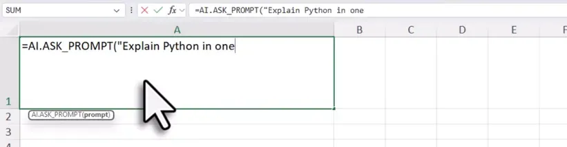 xlwings Lite editor inside Excel with a sample Python function adding hello to a name
