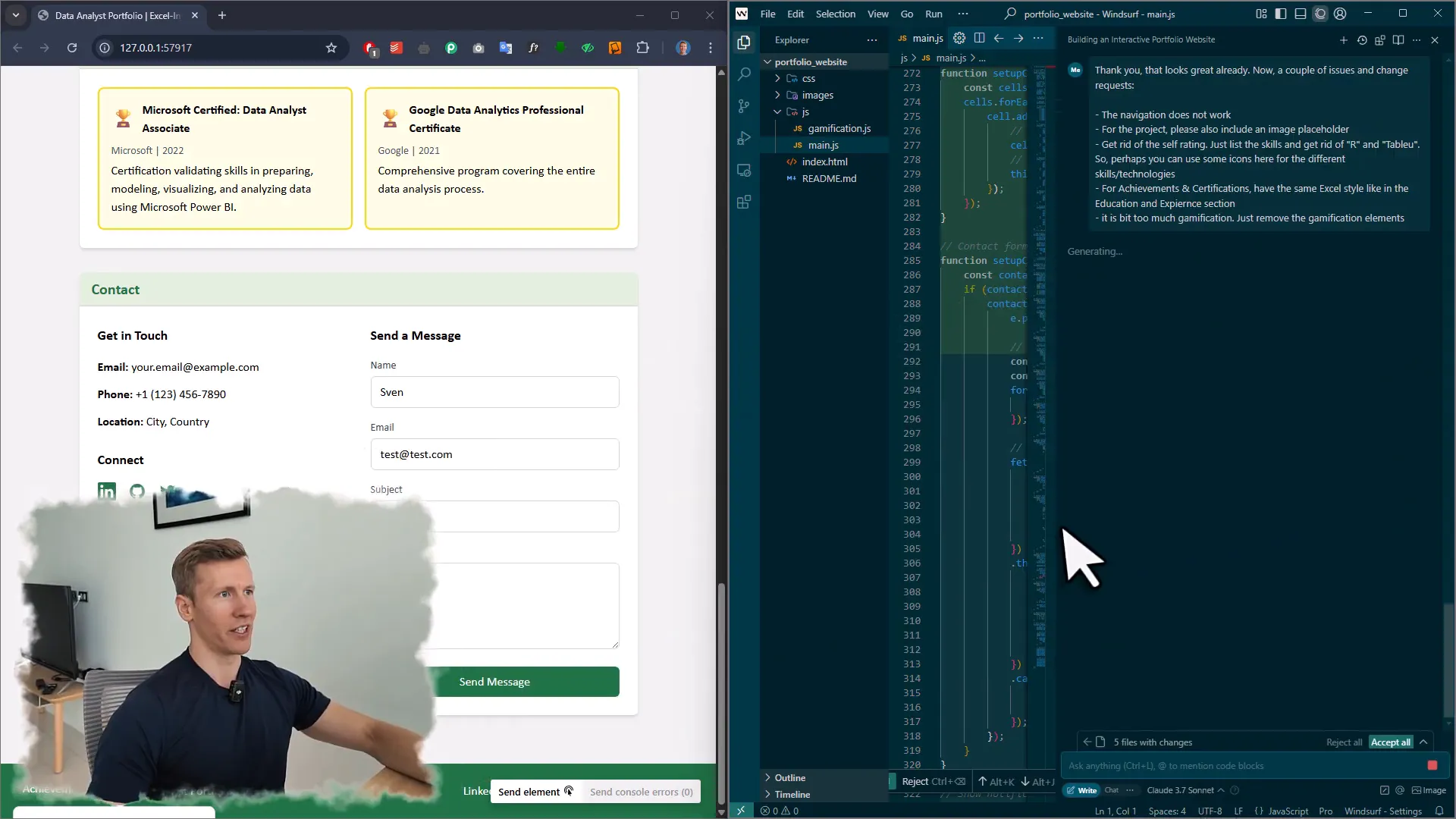 Bug fixes and improvements on the website