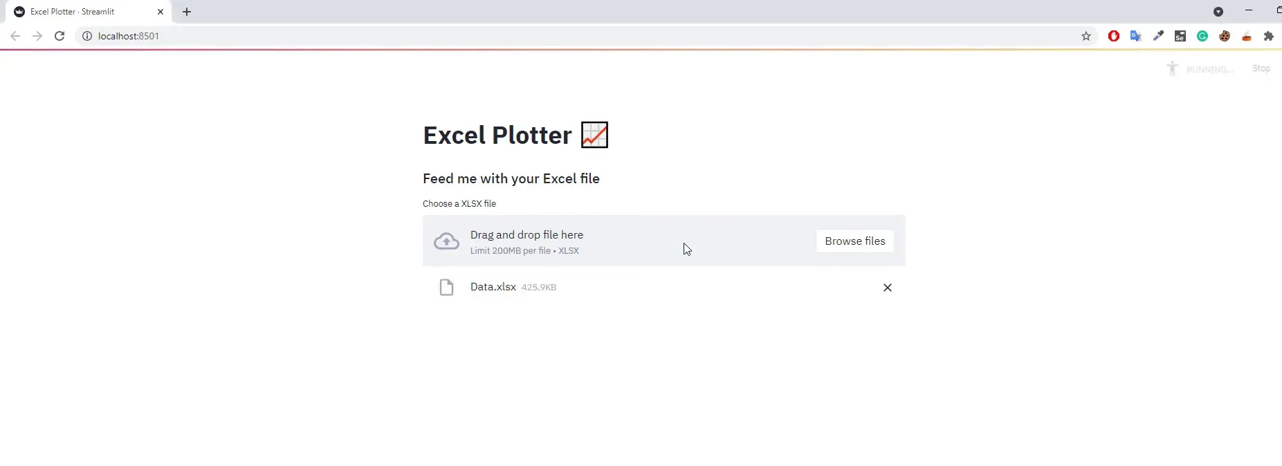 File upload functionality