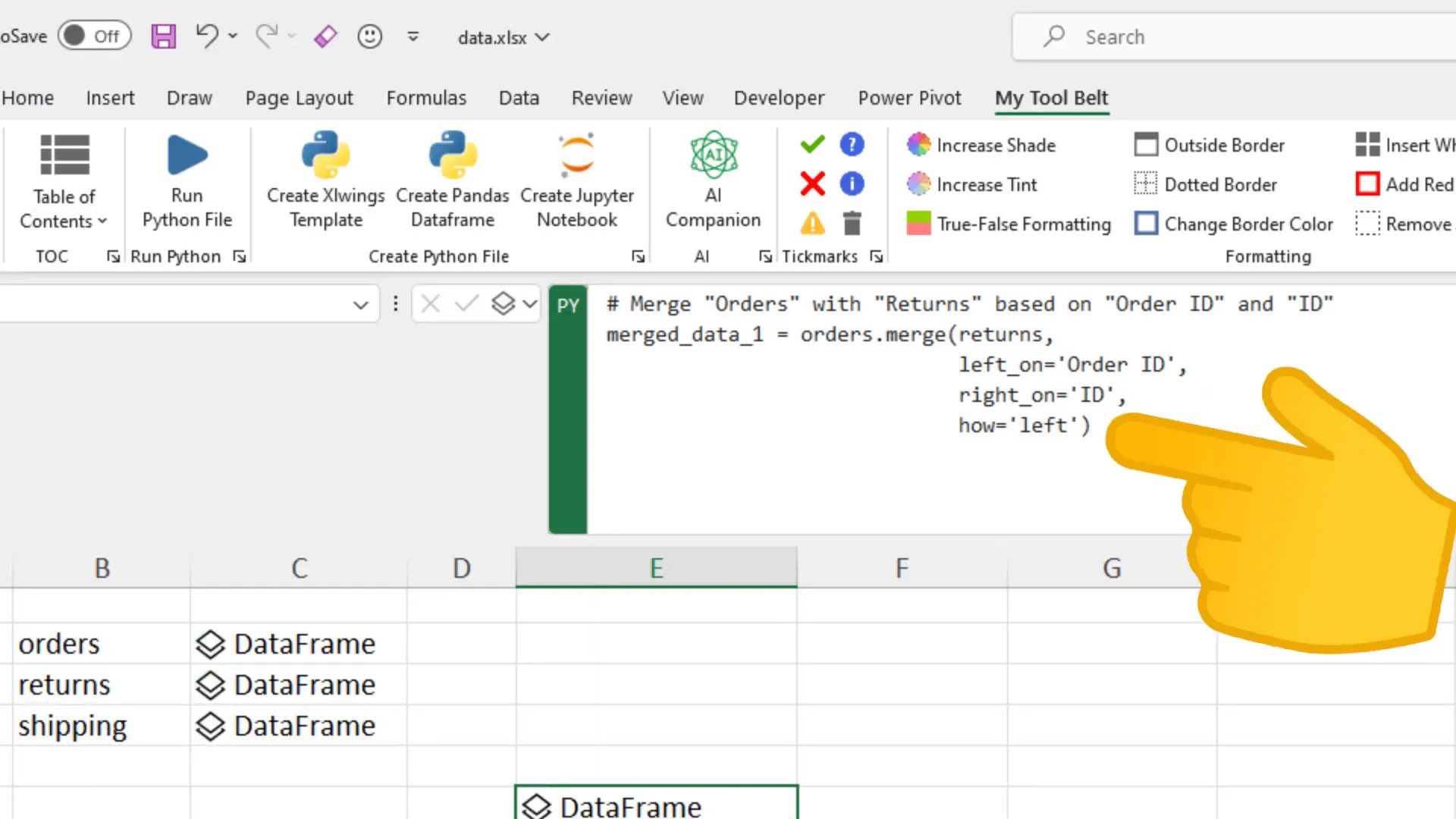 Merging dataframes in Python