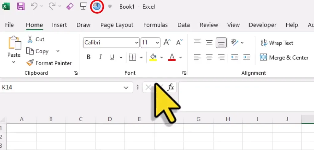 Finalizing Quick Access Toolbar setup