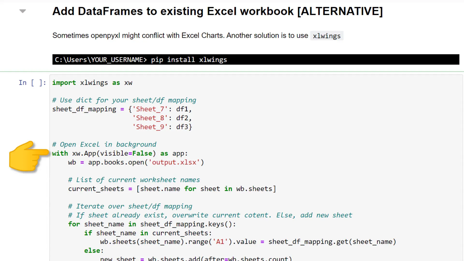 Looping through sheet names
