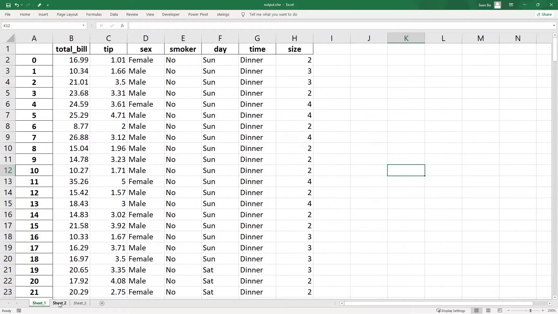 Creating bar chart in Excel