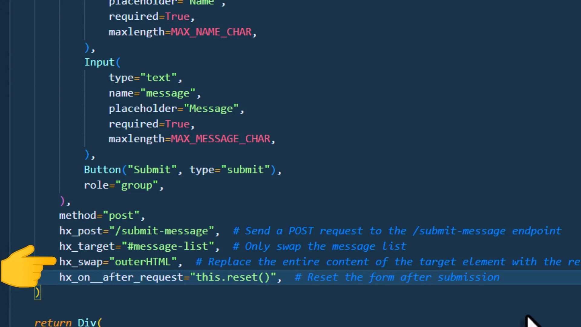 Handling form submissions