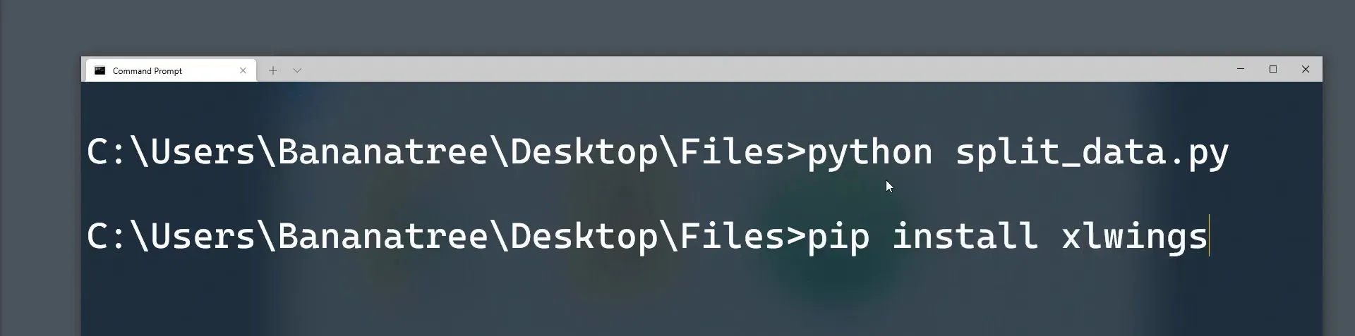 Installing xlwings library