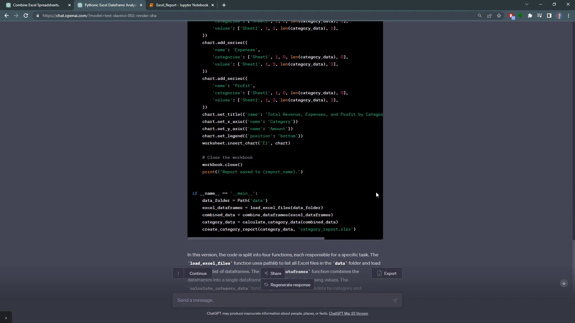 Refactored Python code for better readability