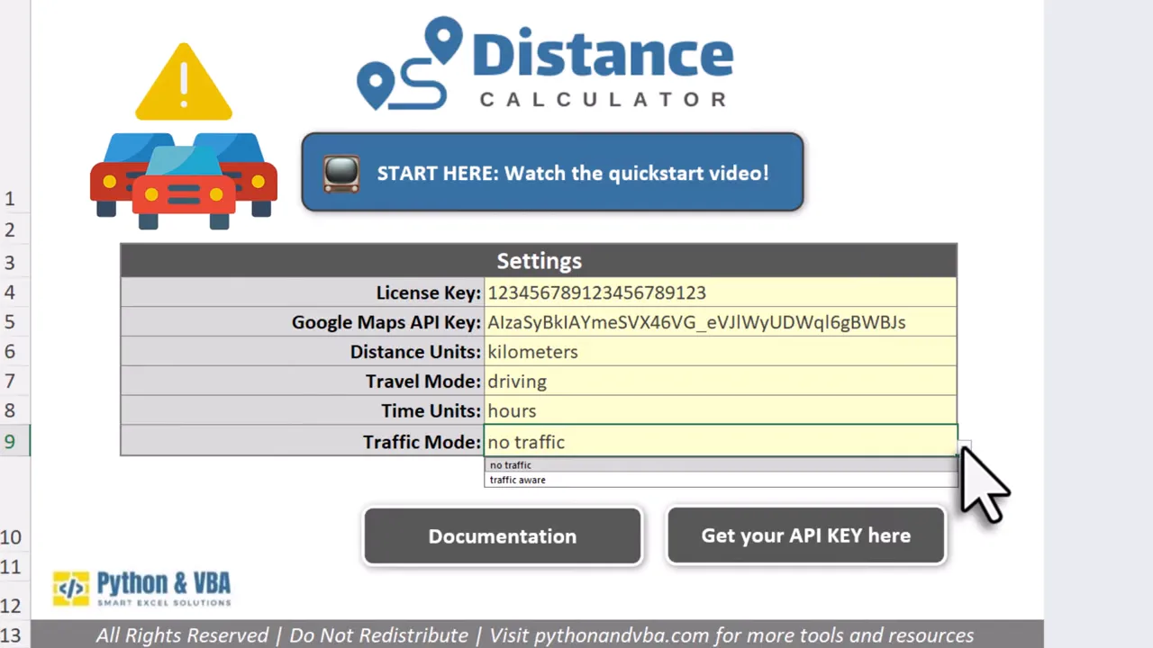 Google Maps API integration mention