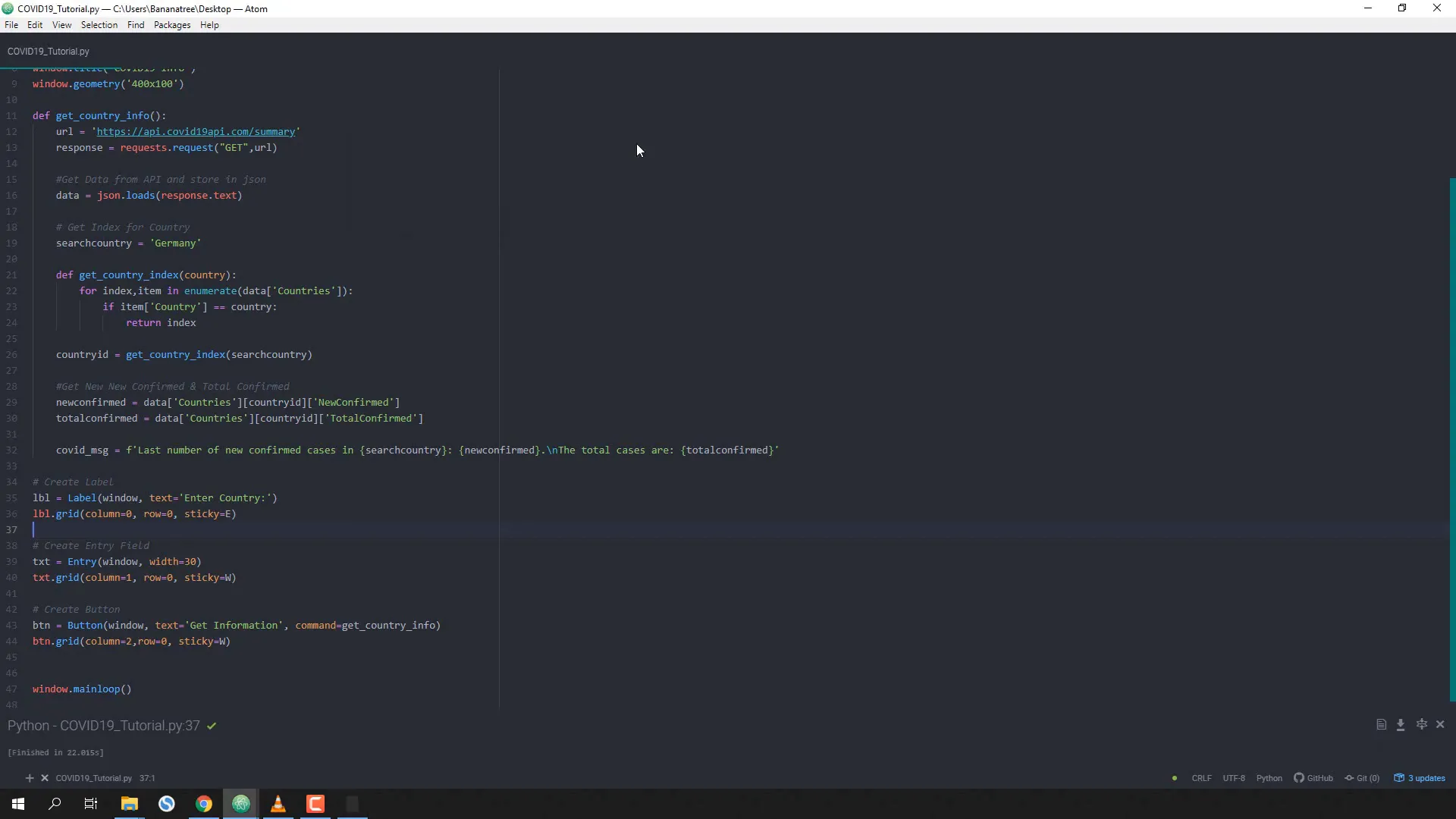 Creating GUI components