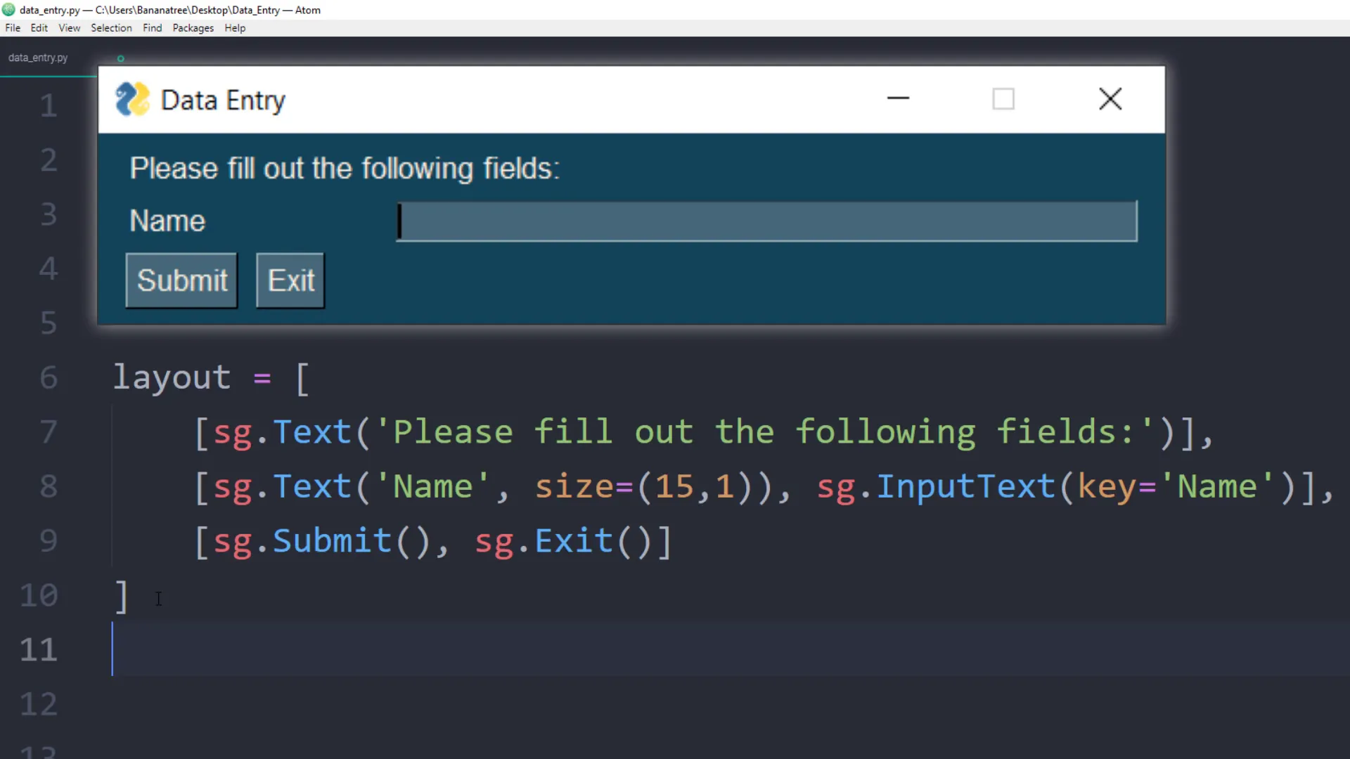 Creating the GUI Layout