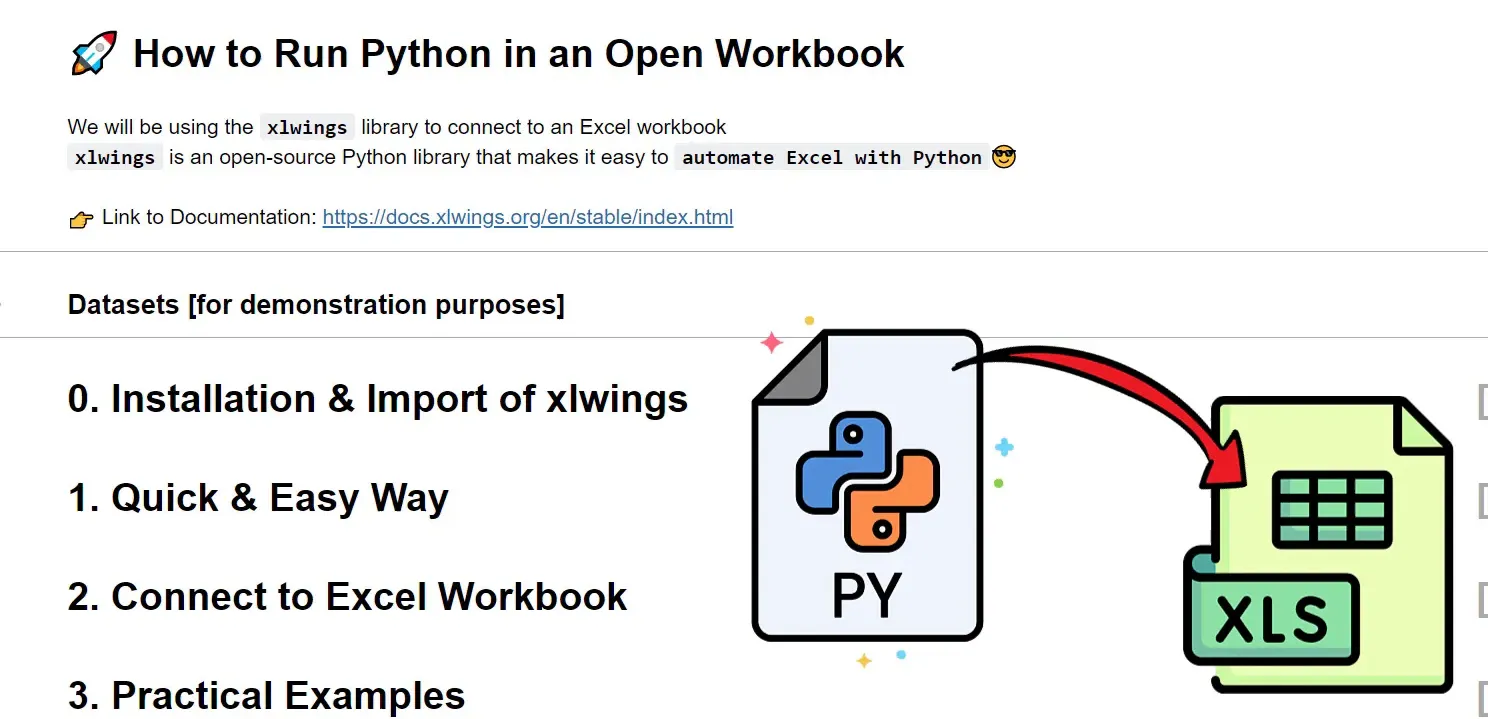 Introduction to running Python in Excel