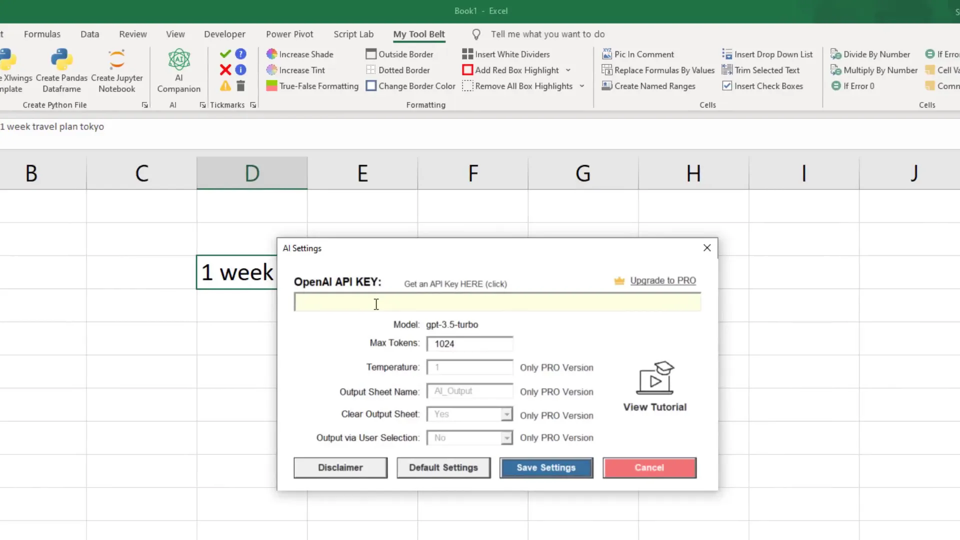 Setting up OpenAI API key