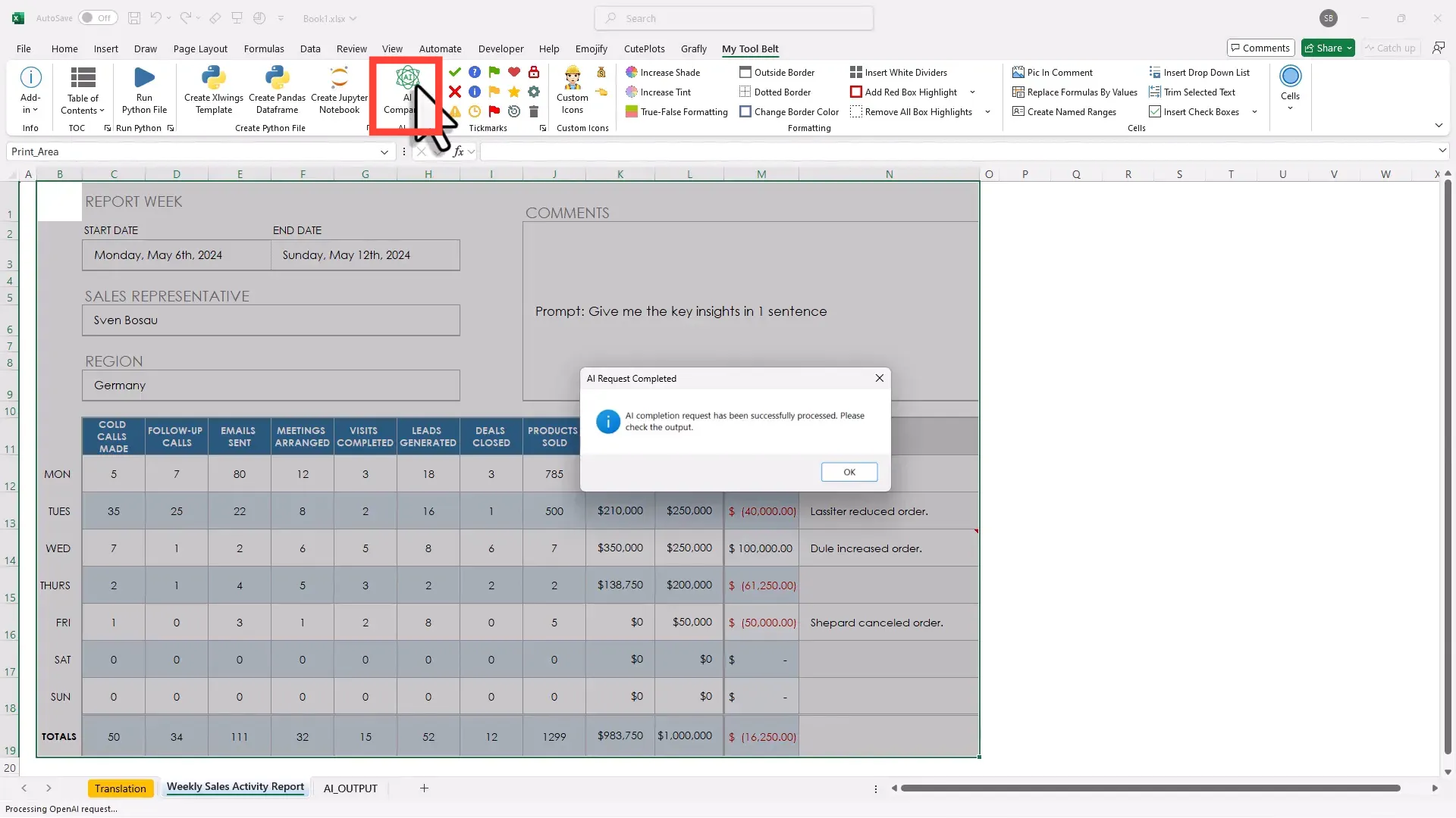 Using the AI Companion Feature