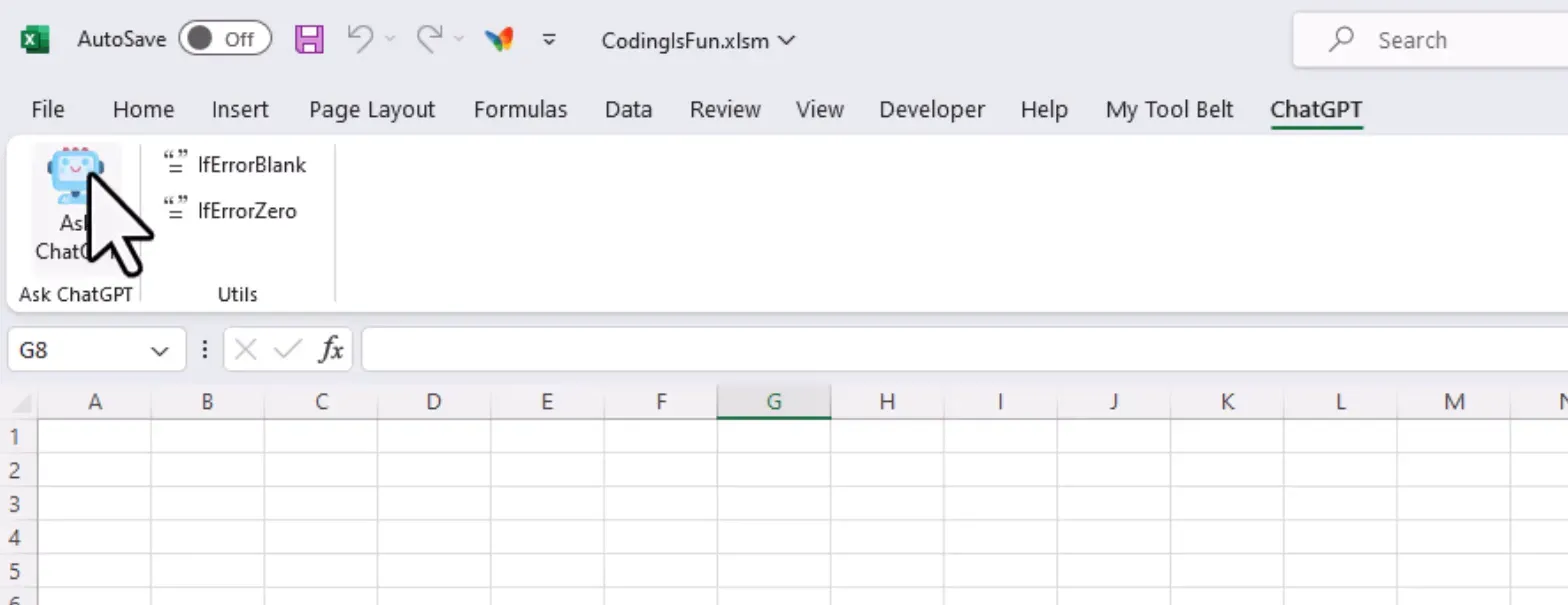 Creating an Excel Add-in