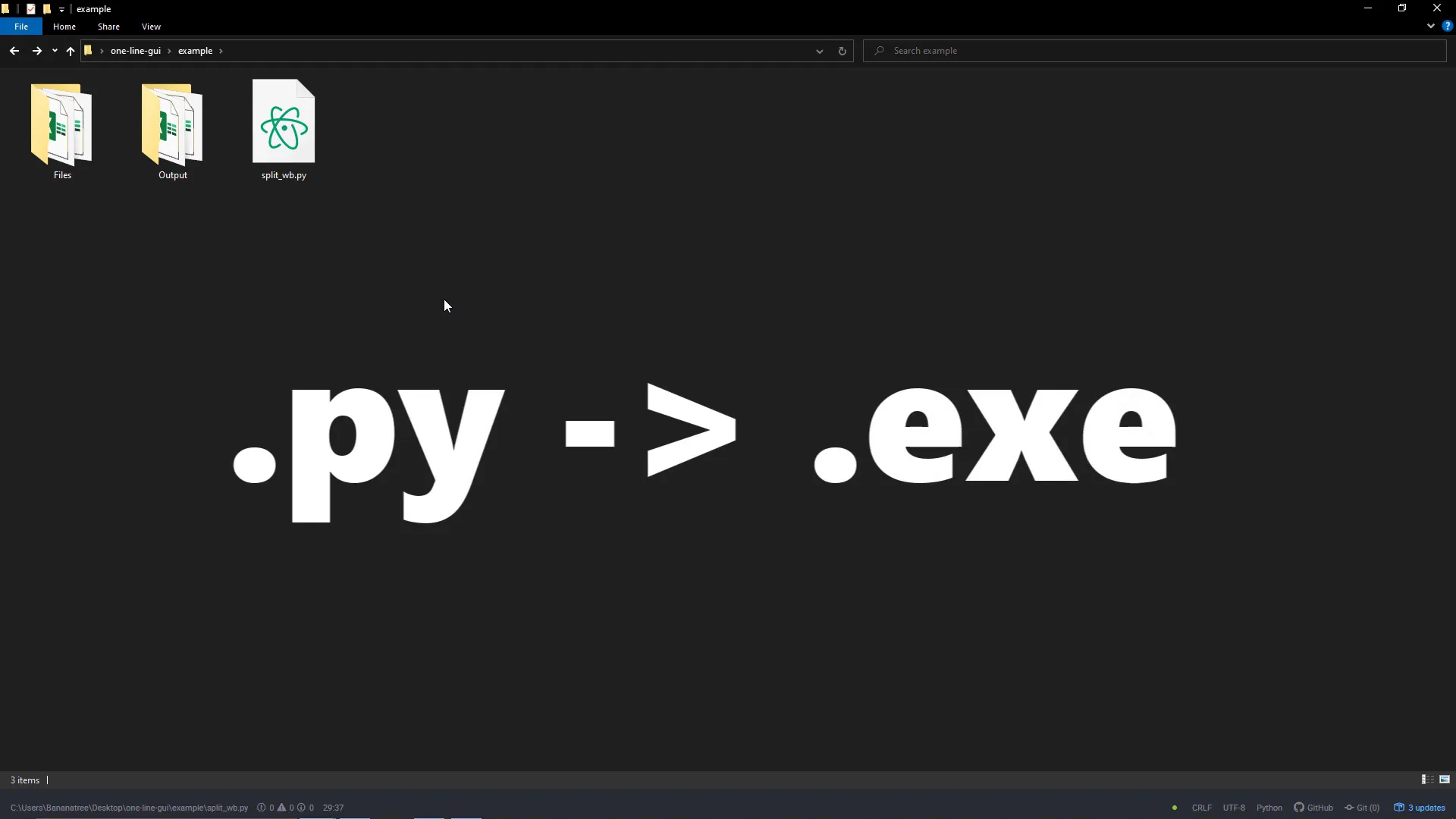 Converting Python script to executable