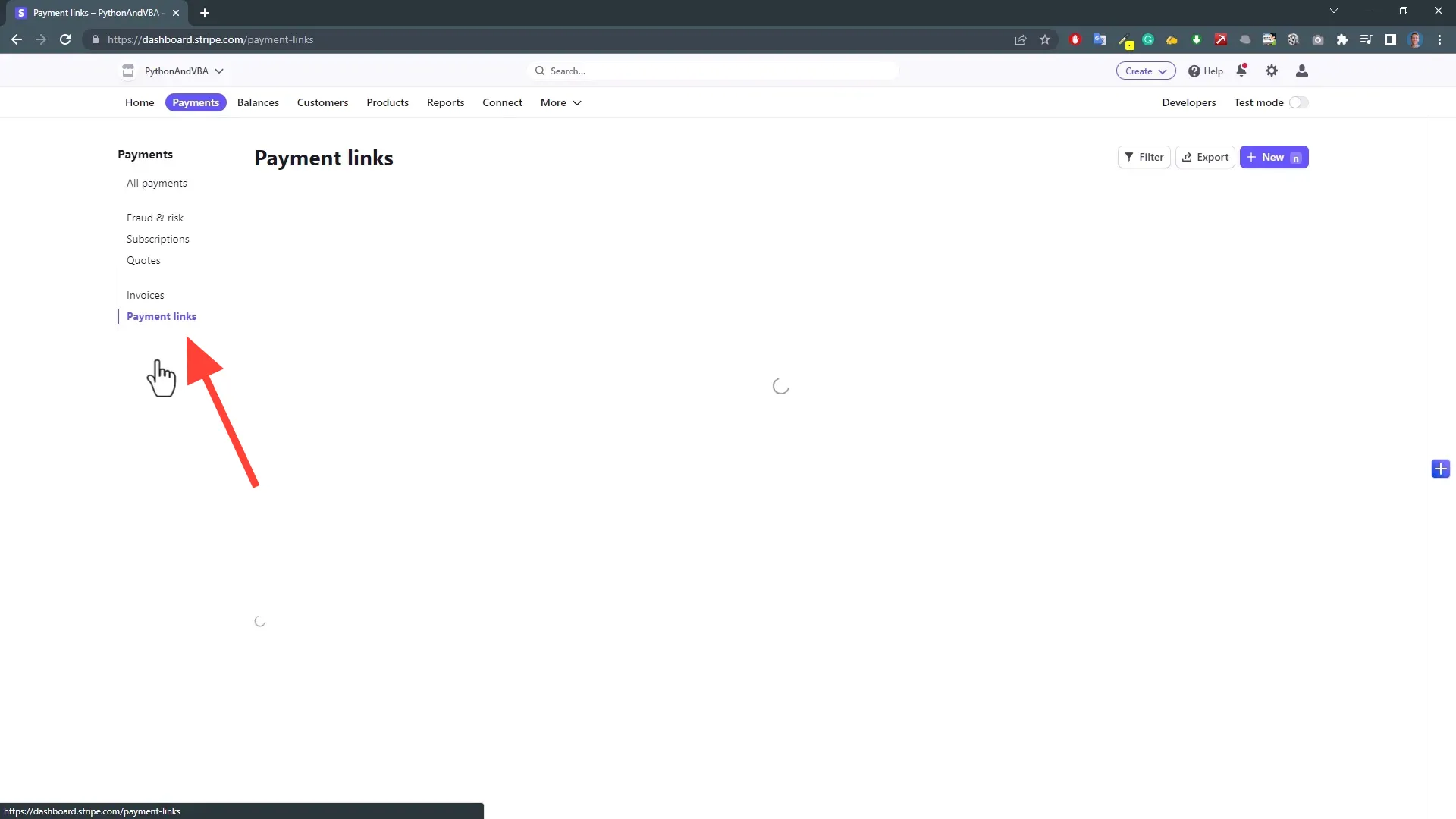 Stripe Payment Links Setup