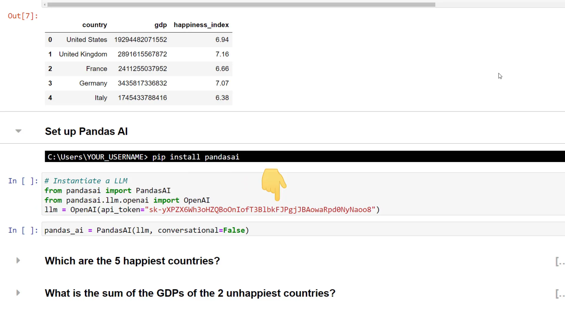 Obtaining OpenAI API key