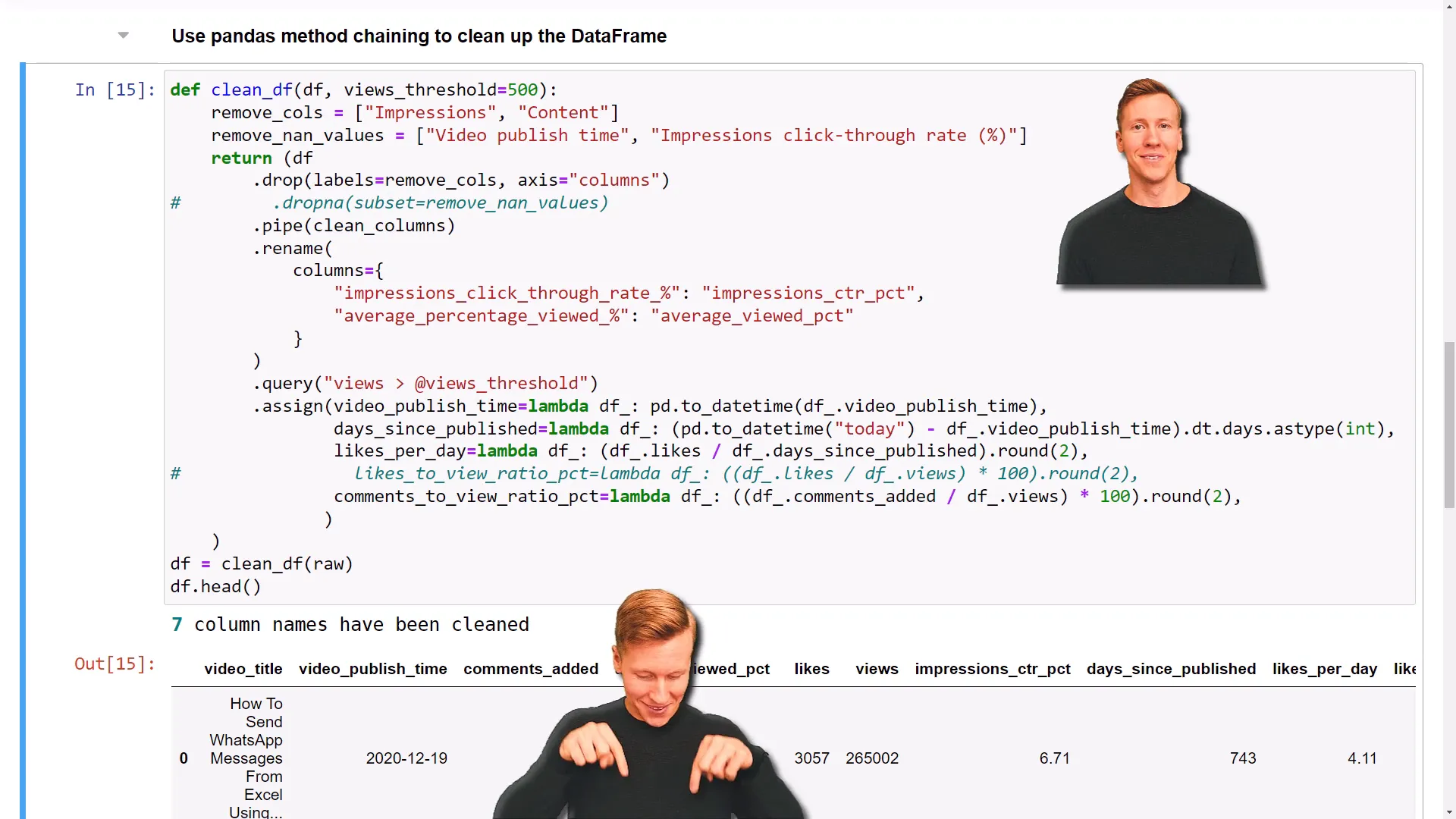 Matt Harrison's Effective Pandas book on Amazon