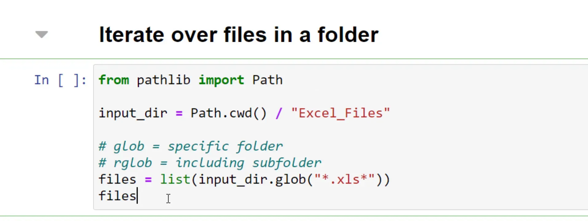 Importing Pathlib module