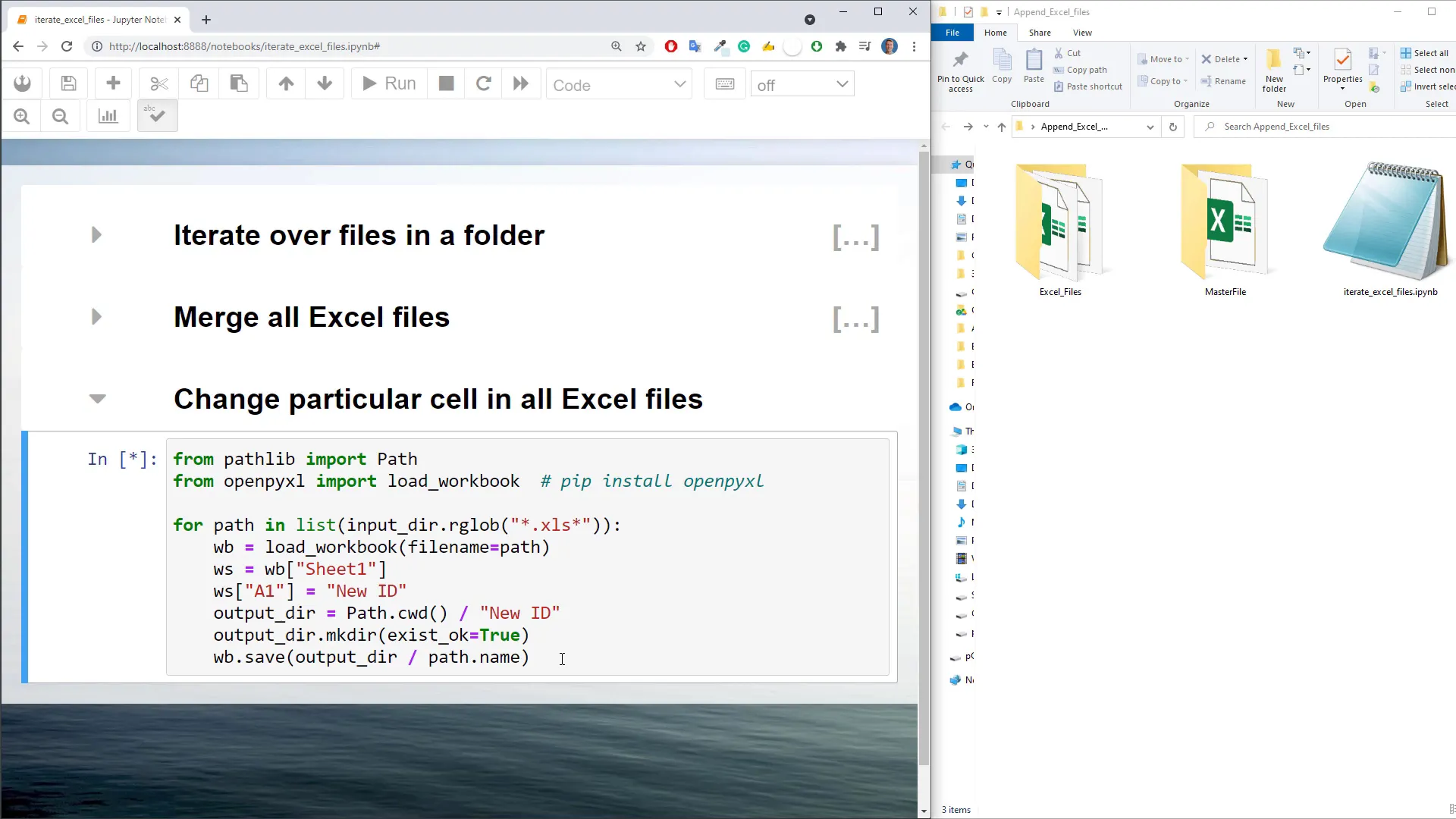 New directory with updated Excel files