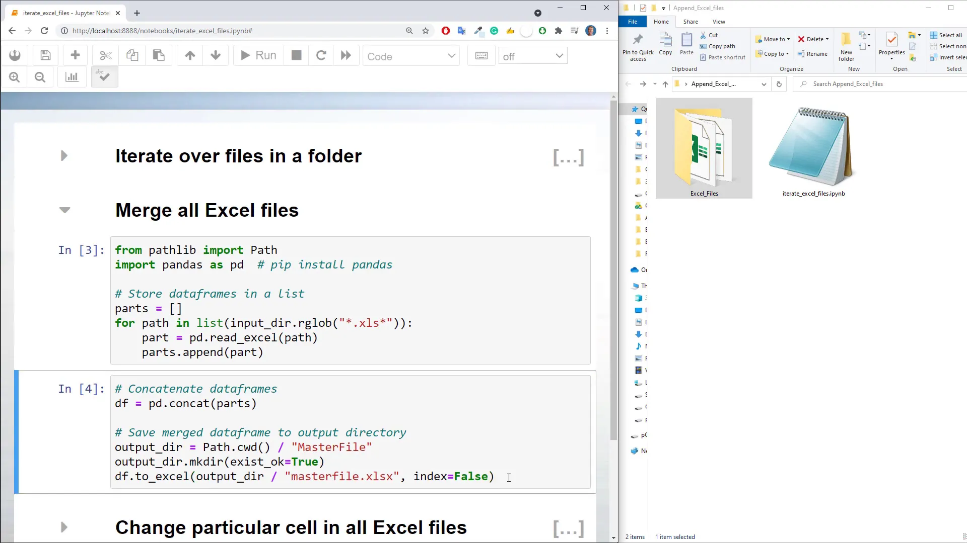 Master Excel file with all years included