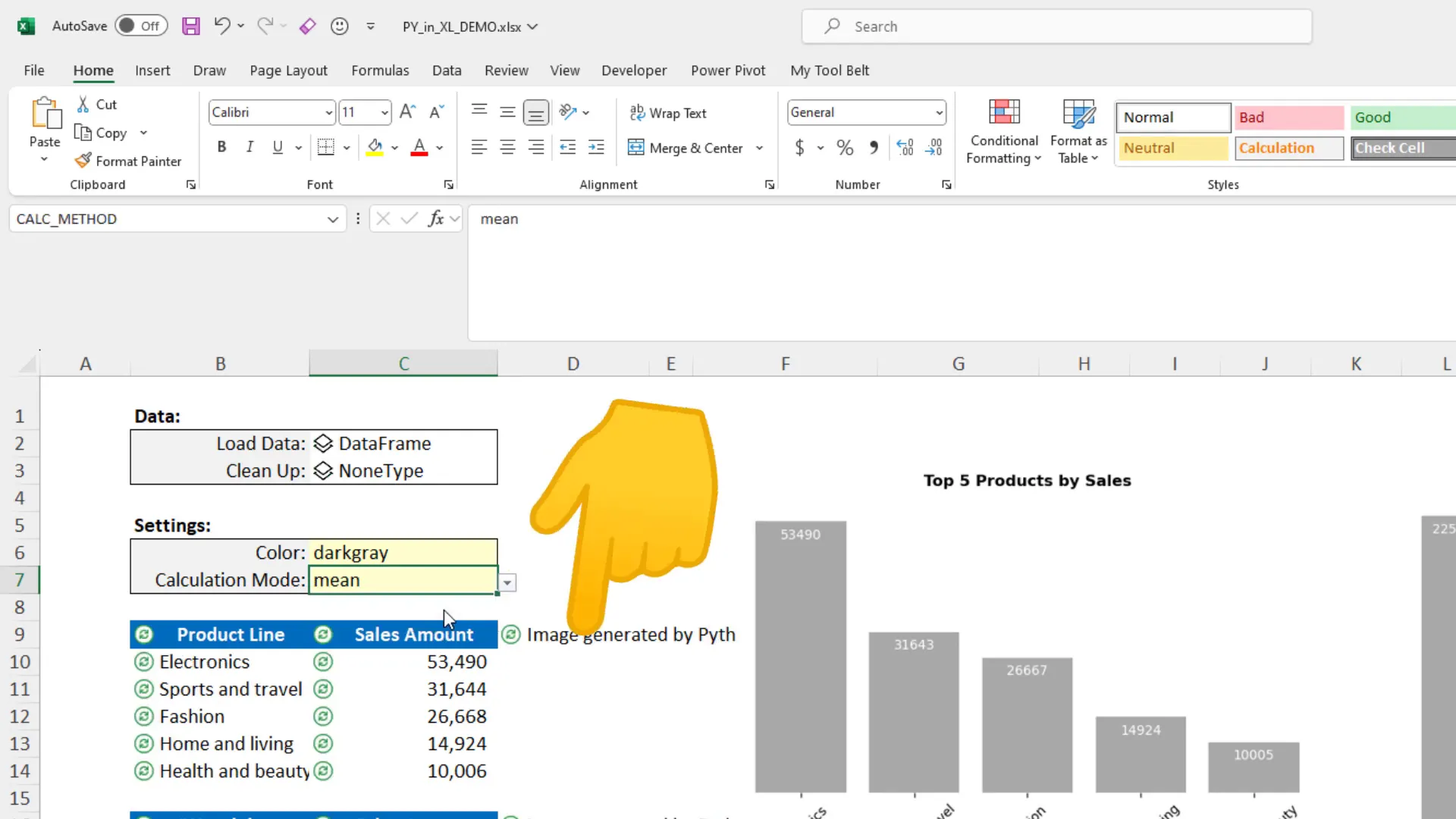 Dynamic updates in Excel