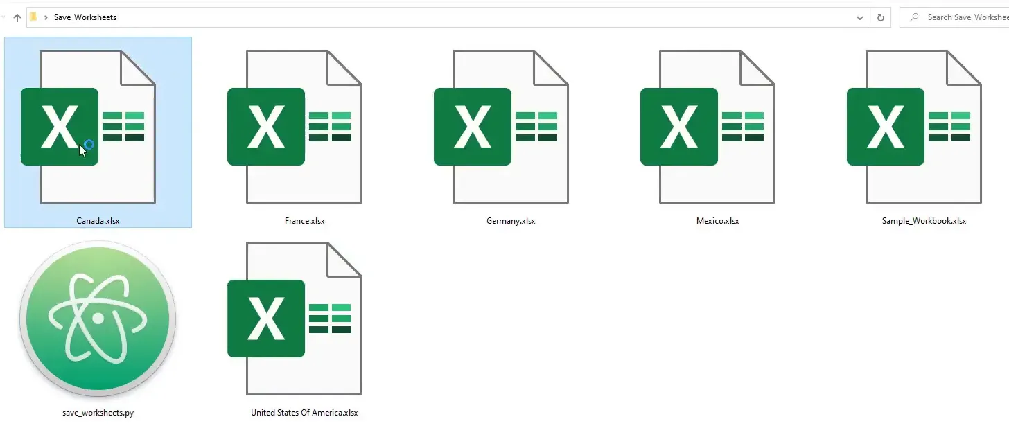 Running the Python script