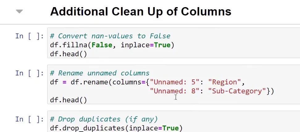 Data Cleaning Techniques in Pandas