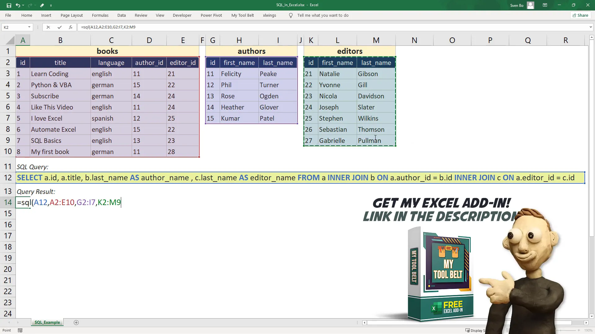 Merging all three tables