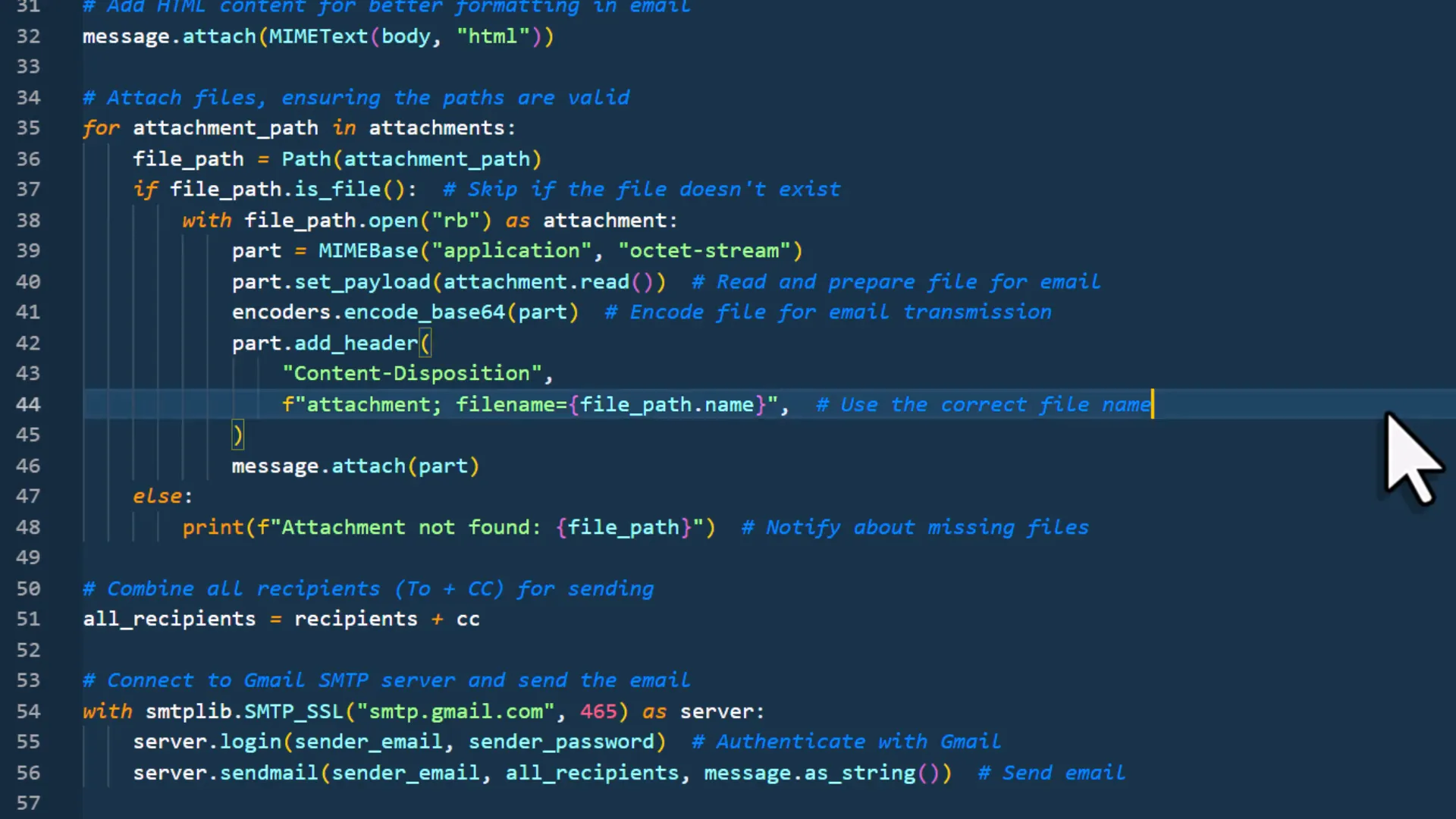 Email sent confirmation in inbox