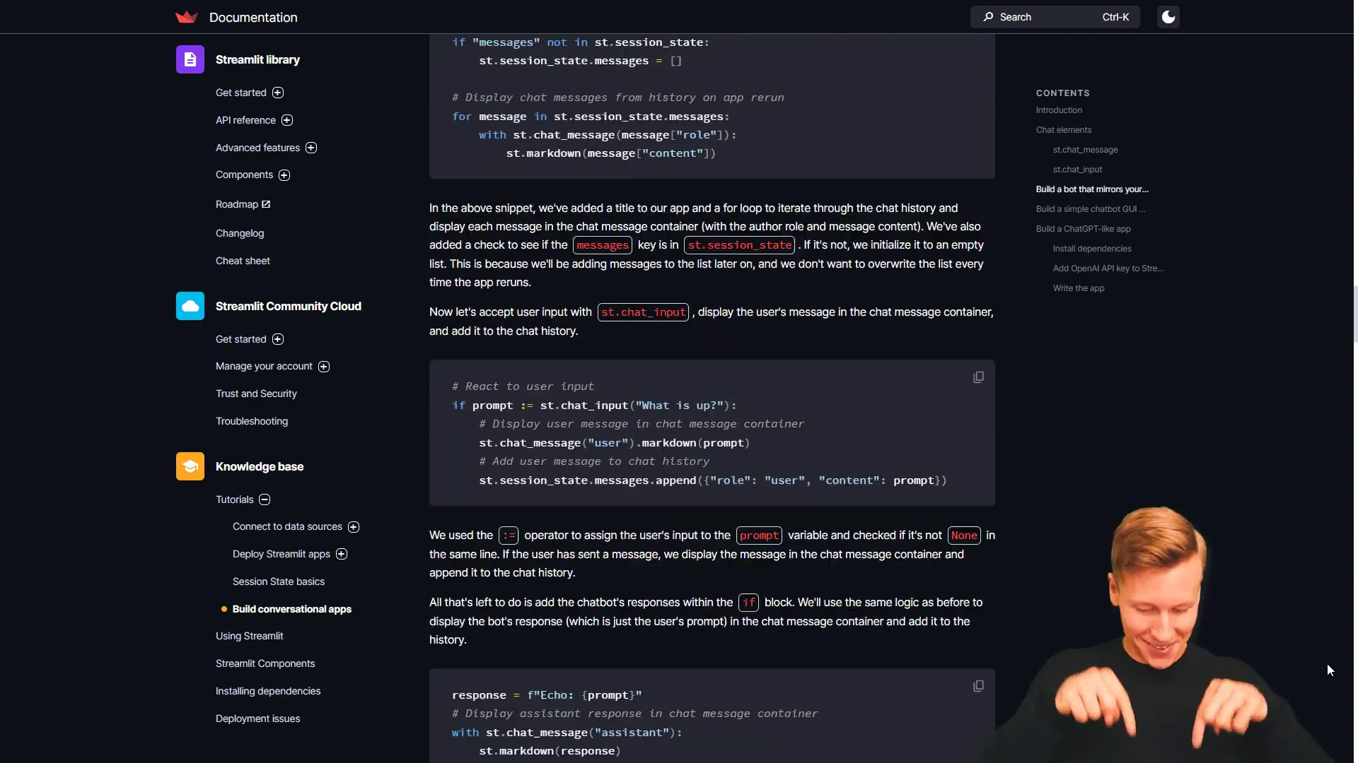 Final chat app demonstration