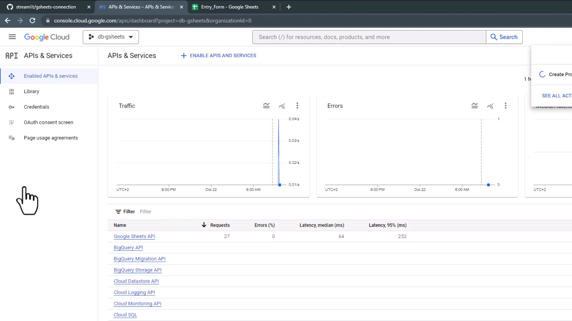 Google Developers Console for API activation