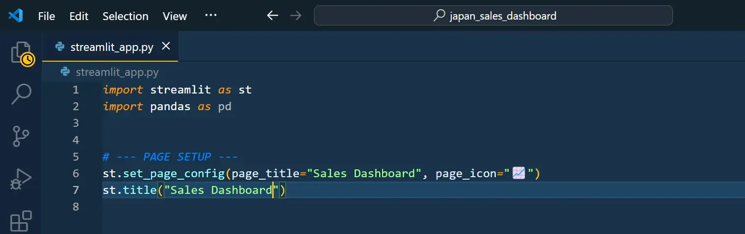 Running the Streamlit app in the browser