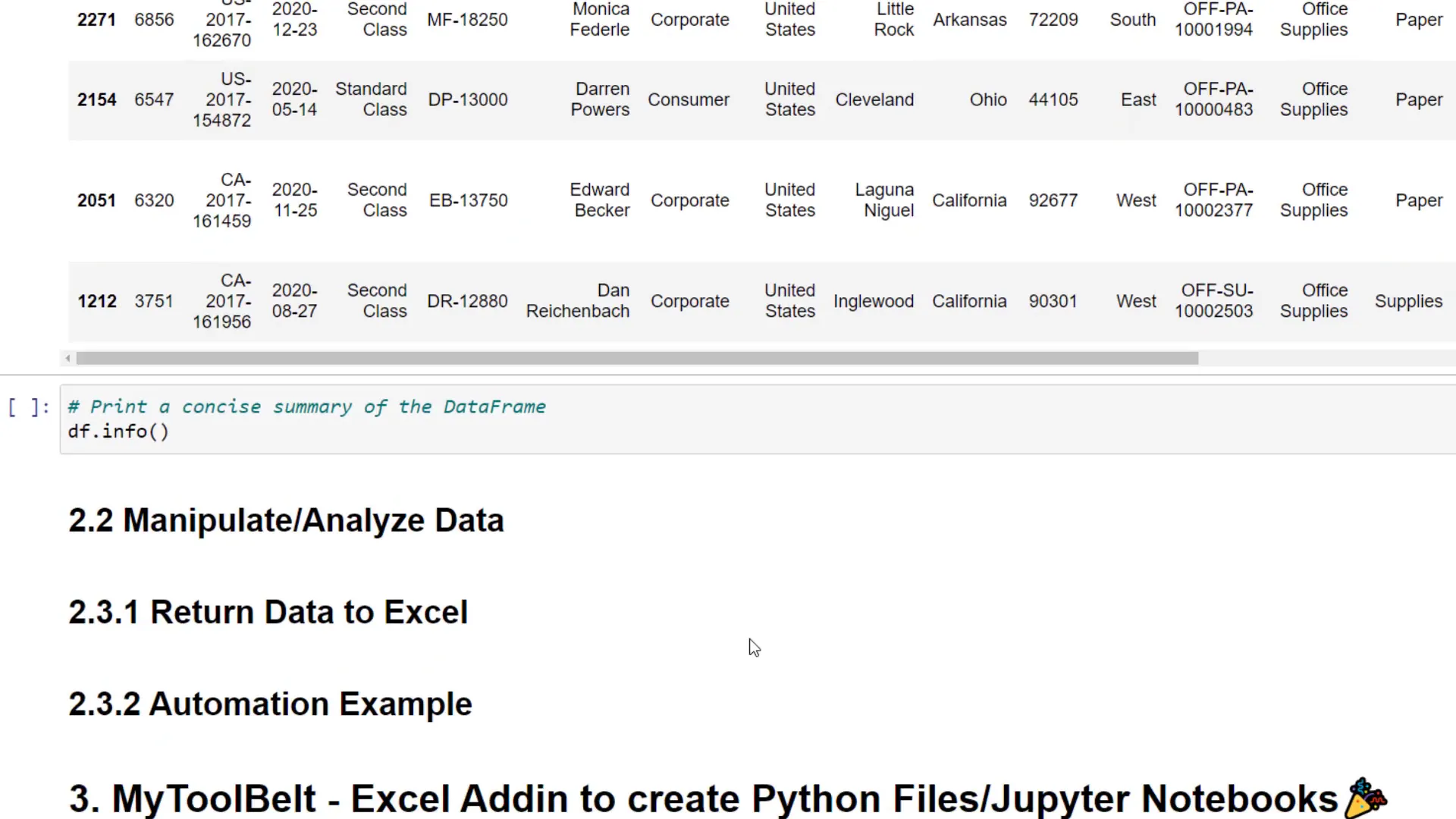 Data summary and checks