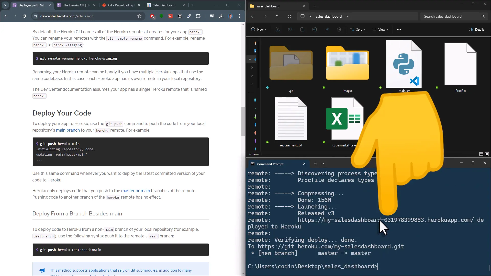 App deployed on Heroku