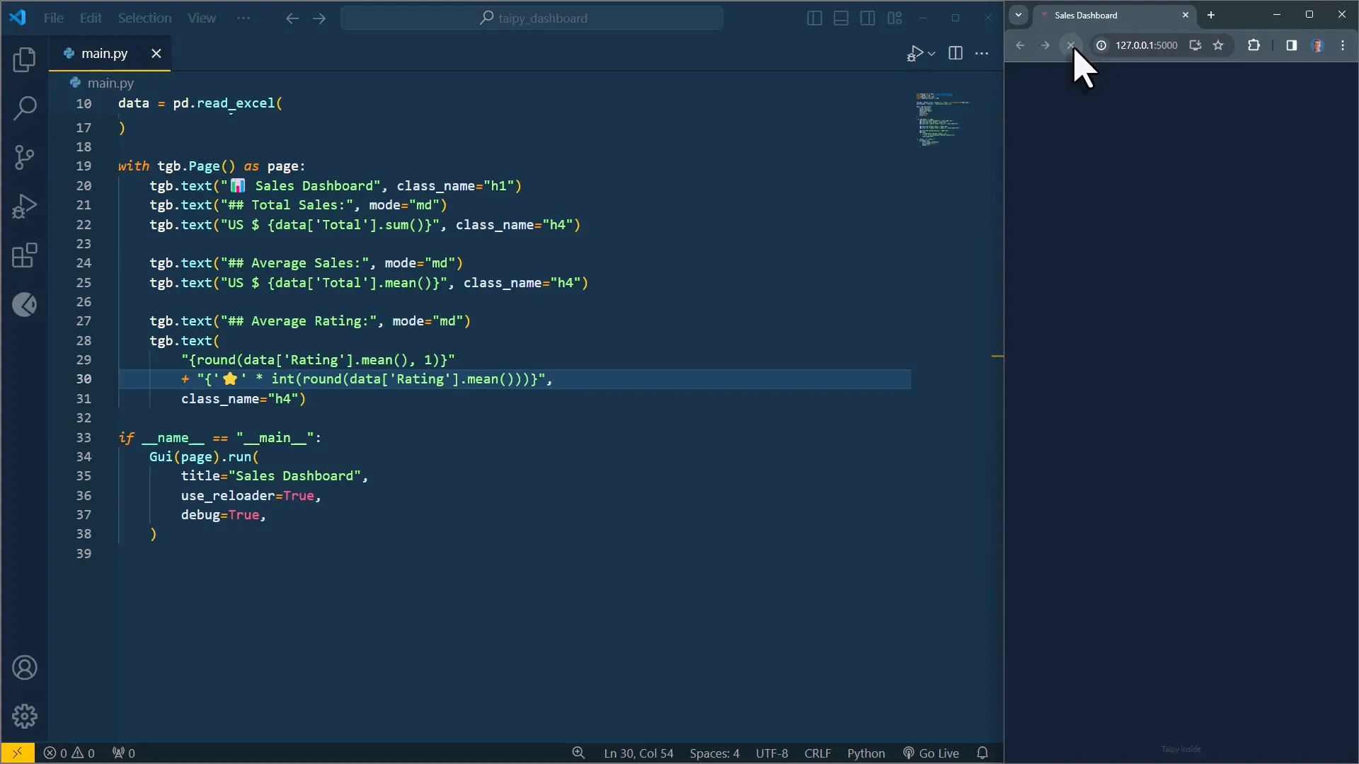 Creating filter selections