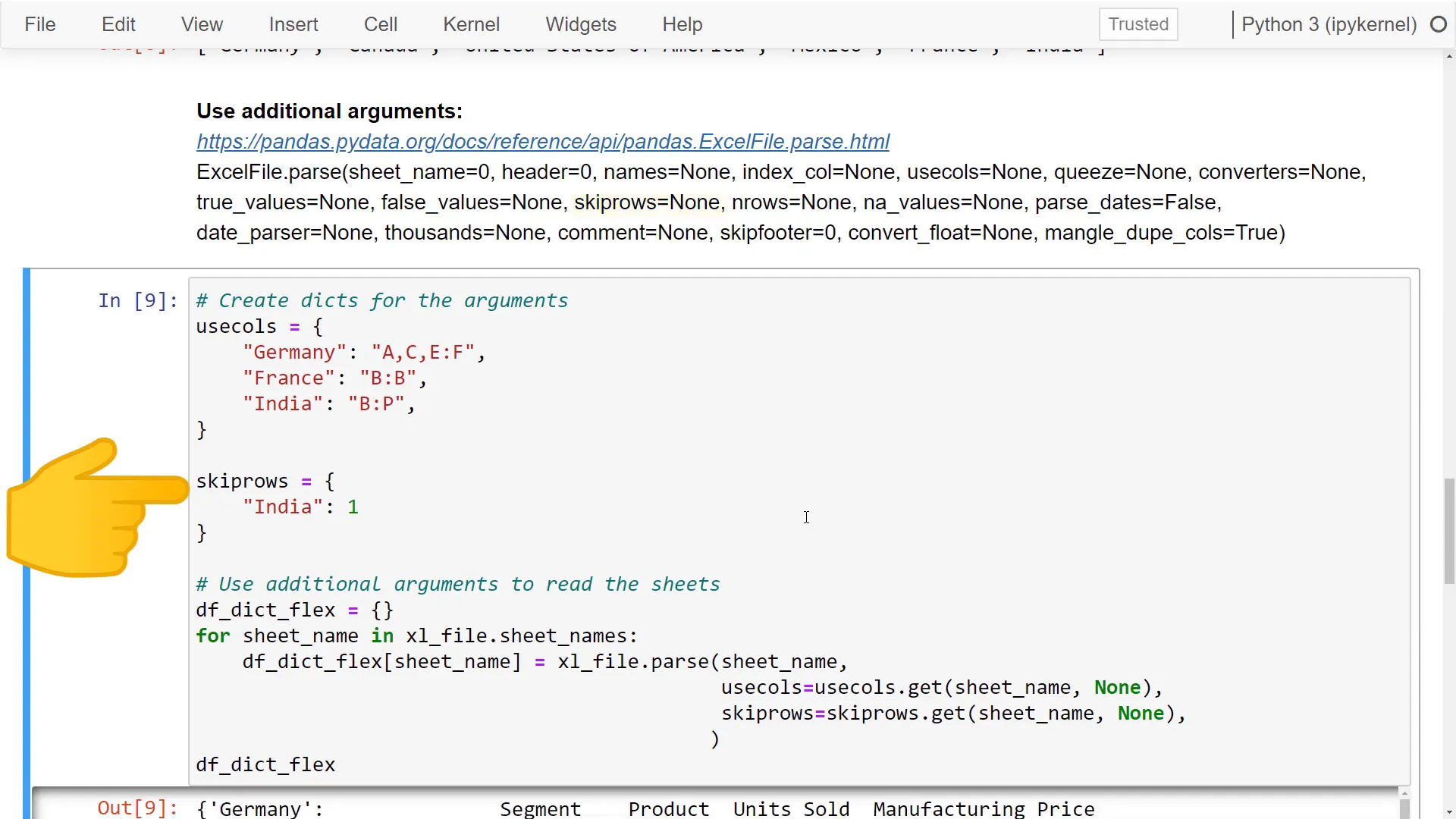 Clean data for Germany and India