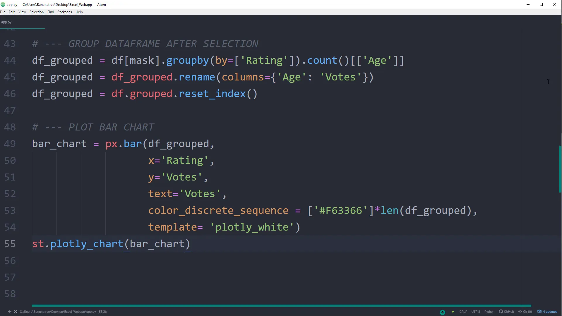 Grouping and Plotting Dataframe