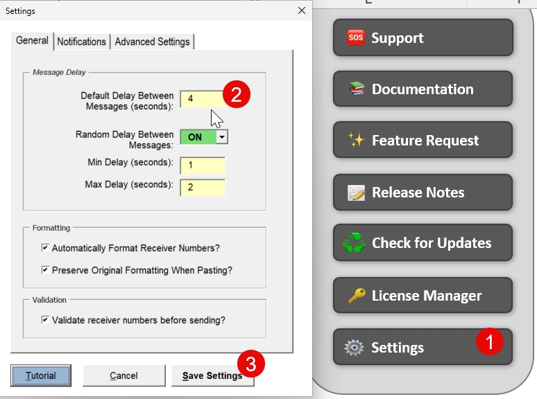 Save Your Settings