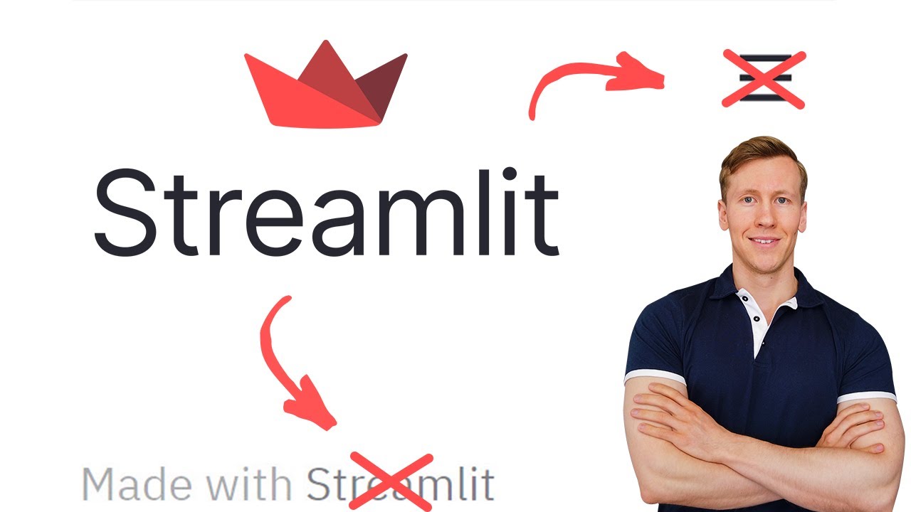 How To Remove “Made with Streamlit”, Hamburger Icon Menu & Streamlit Header