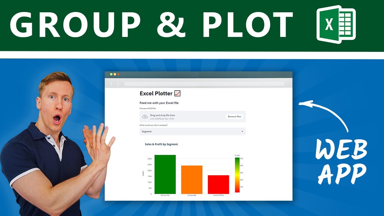 Build a Web App to Group & Plot Excel Files in Python with Streamlit