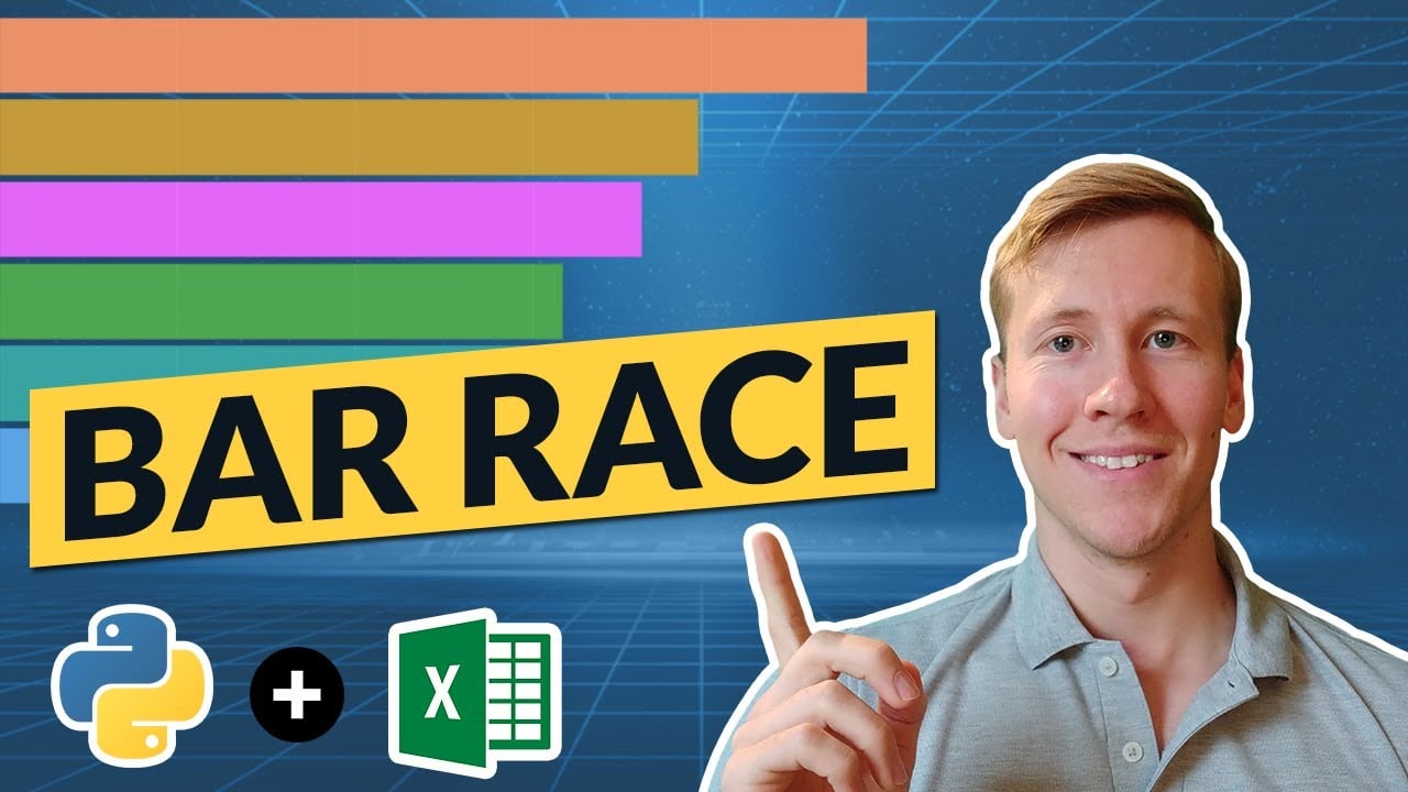 How To Create A Bar Race Animation Using Excel And Python | Tutorial [EASY] 💻